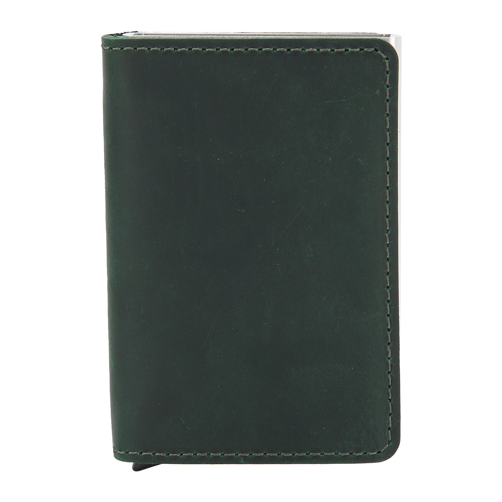 Fashion Slim Credit Card Holder Small Metal Wallet Money Clip Card Bag for Men view 2