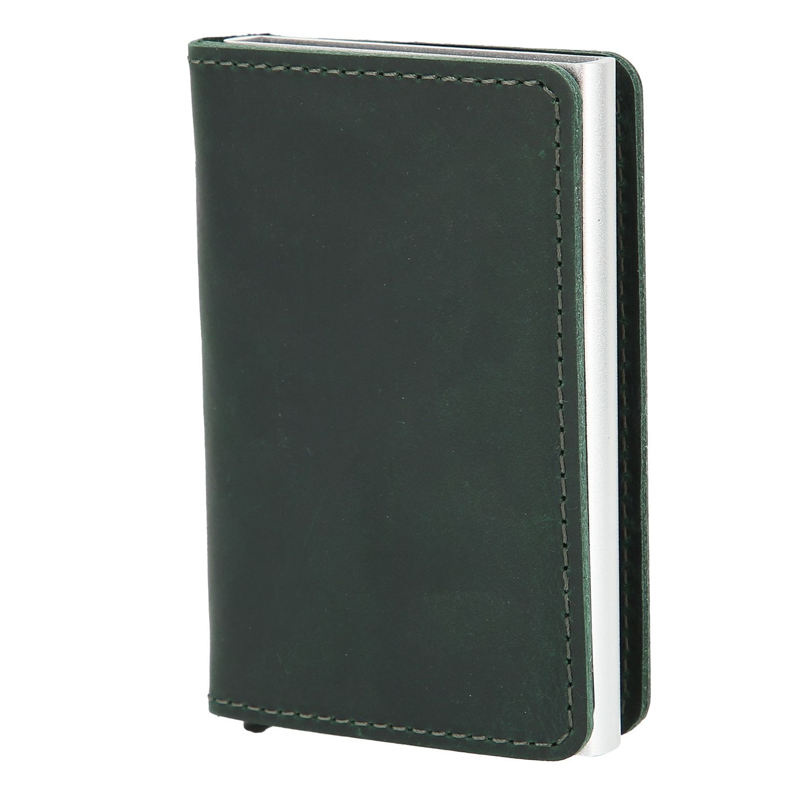 Fashion Slim Credit Card Holder Small Metal Wallet Money Clip Card Bag for Men view 4