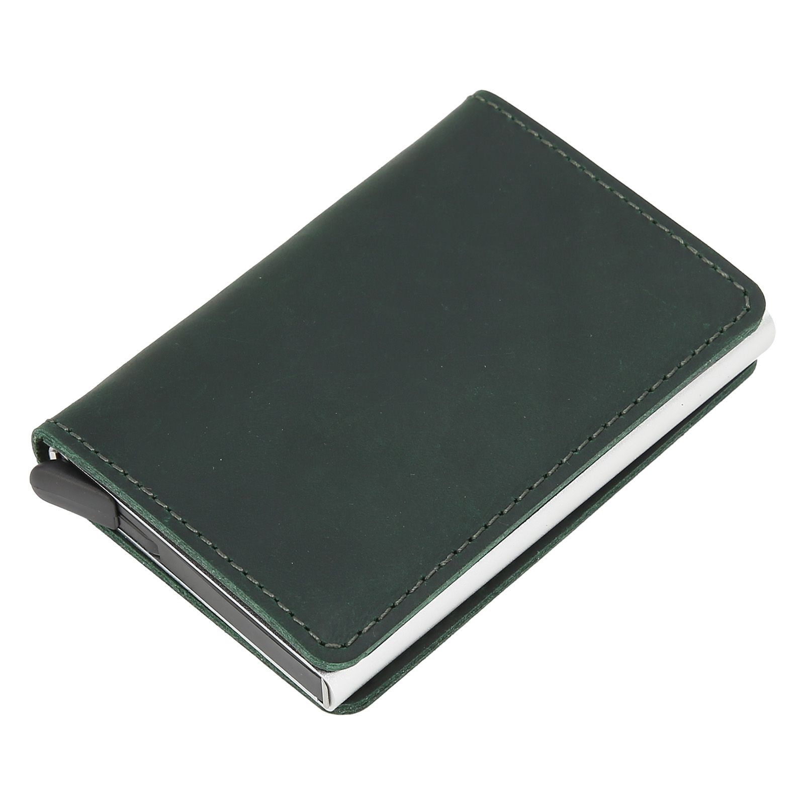 Fashion Slim Credit Card Holder Small Metal Wallet Money Clip Card Bag for Men view 5