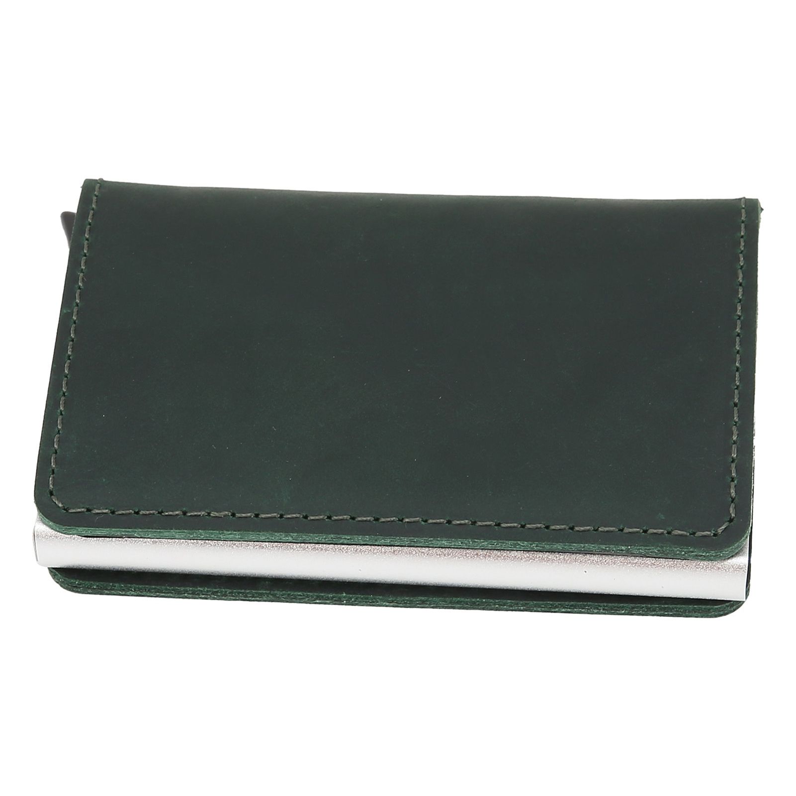 Fashion Slim Credit Card Holder Small Metal Wallet Money Clip Card Bag for Men view 6
