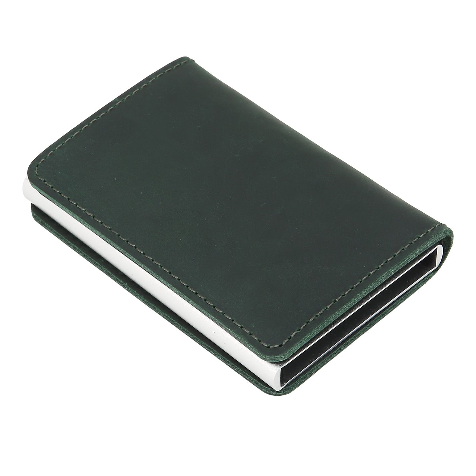 Fashion Slim Credit Card Holder Small Metal Wallet Money Clip Card Bag for Men view 7