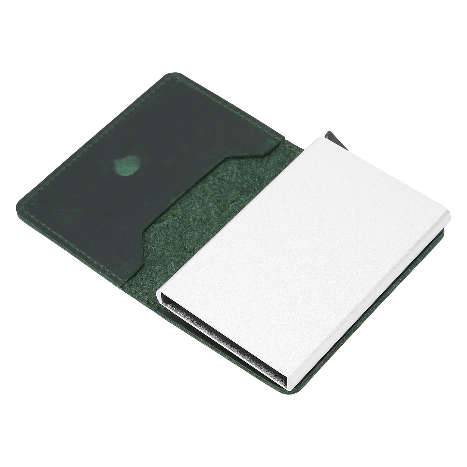 Fashion Slim Credit Card Holder Small Metal Wallet Money Clip Card Bag for Men view 10