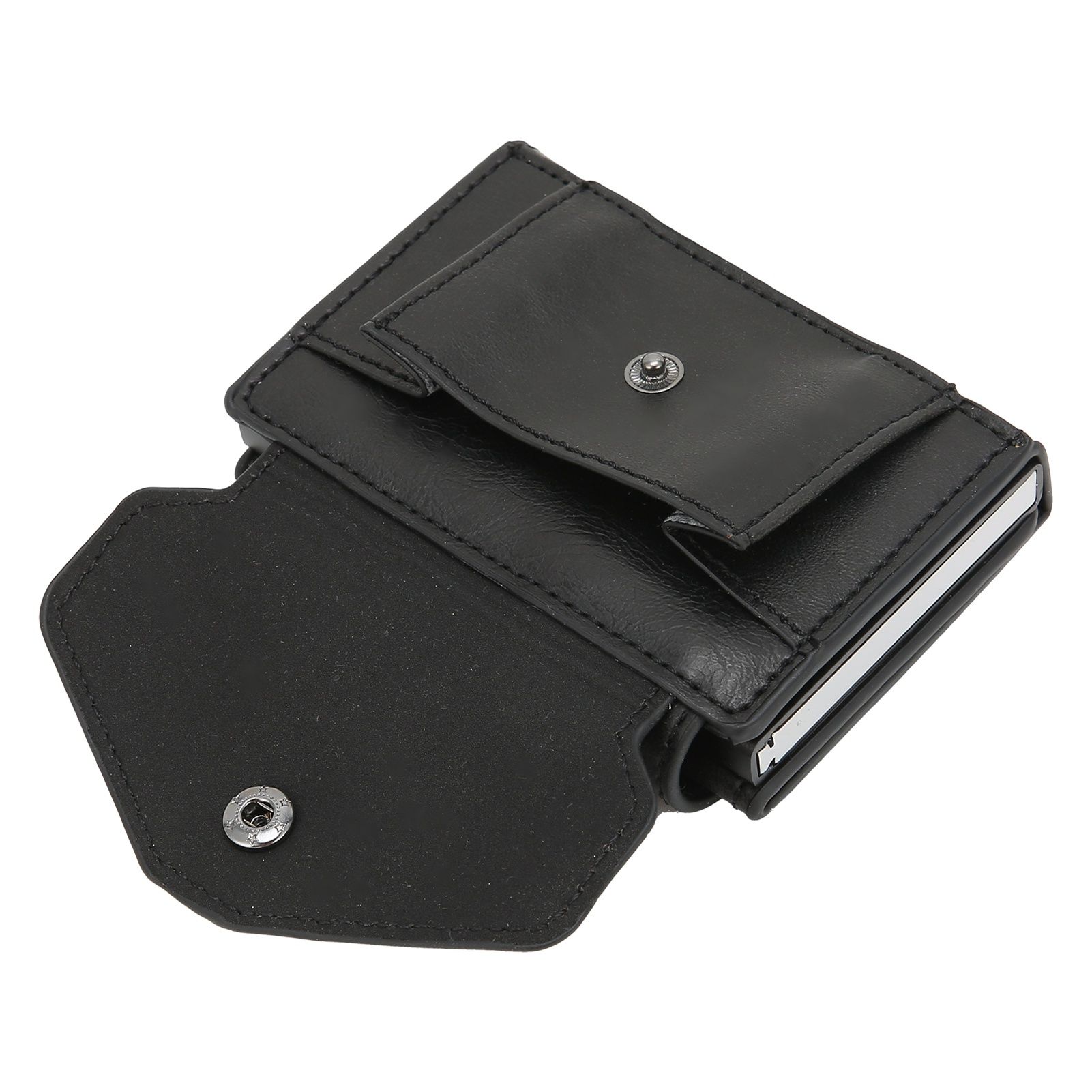 Auto Credit Card Holder Anti Theft Men Wallet Credit ID Cards Case Bag for view 7