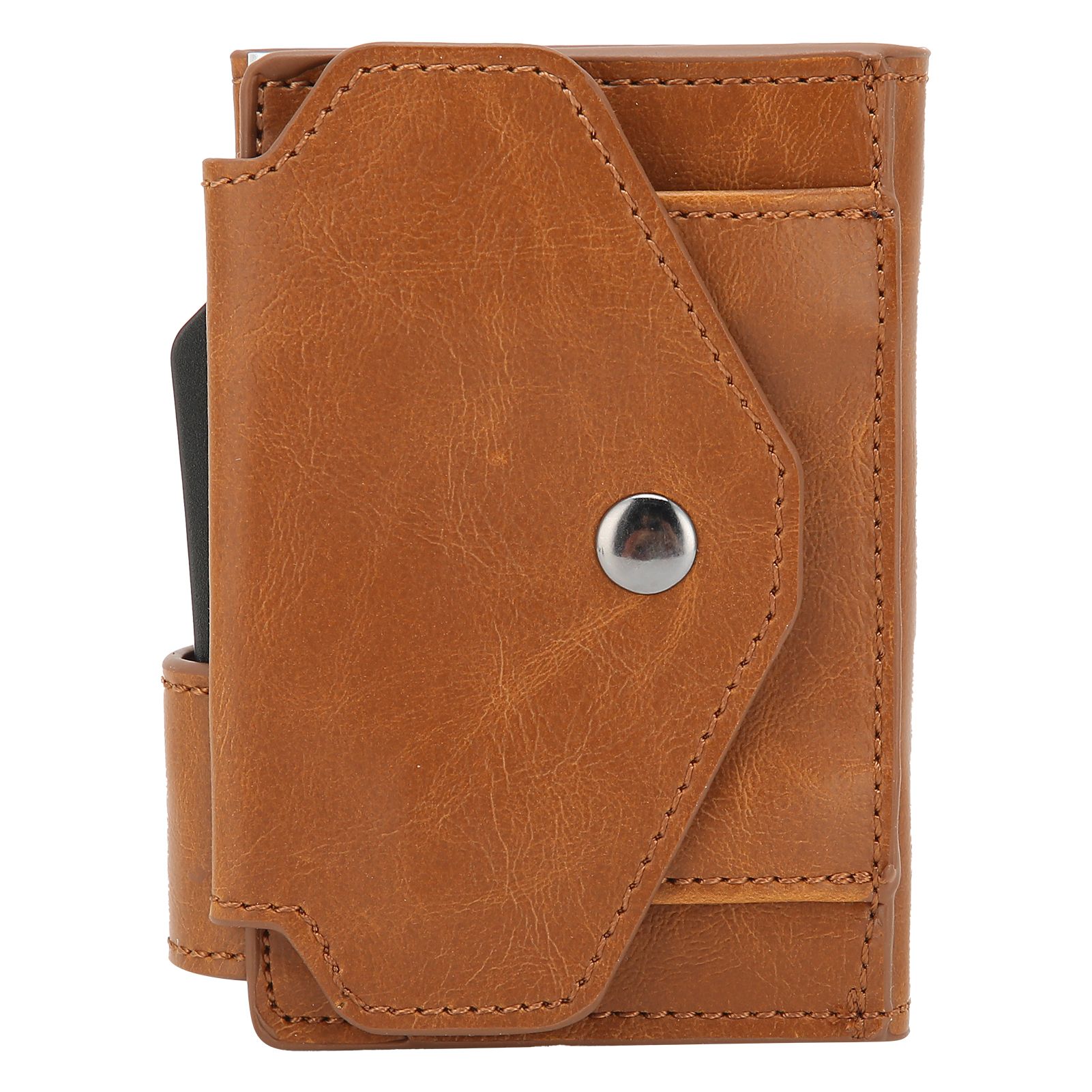 Auto Credit Card Holder Anti Theft Men Wallet Credit ID Cards Case Bag for view 2