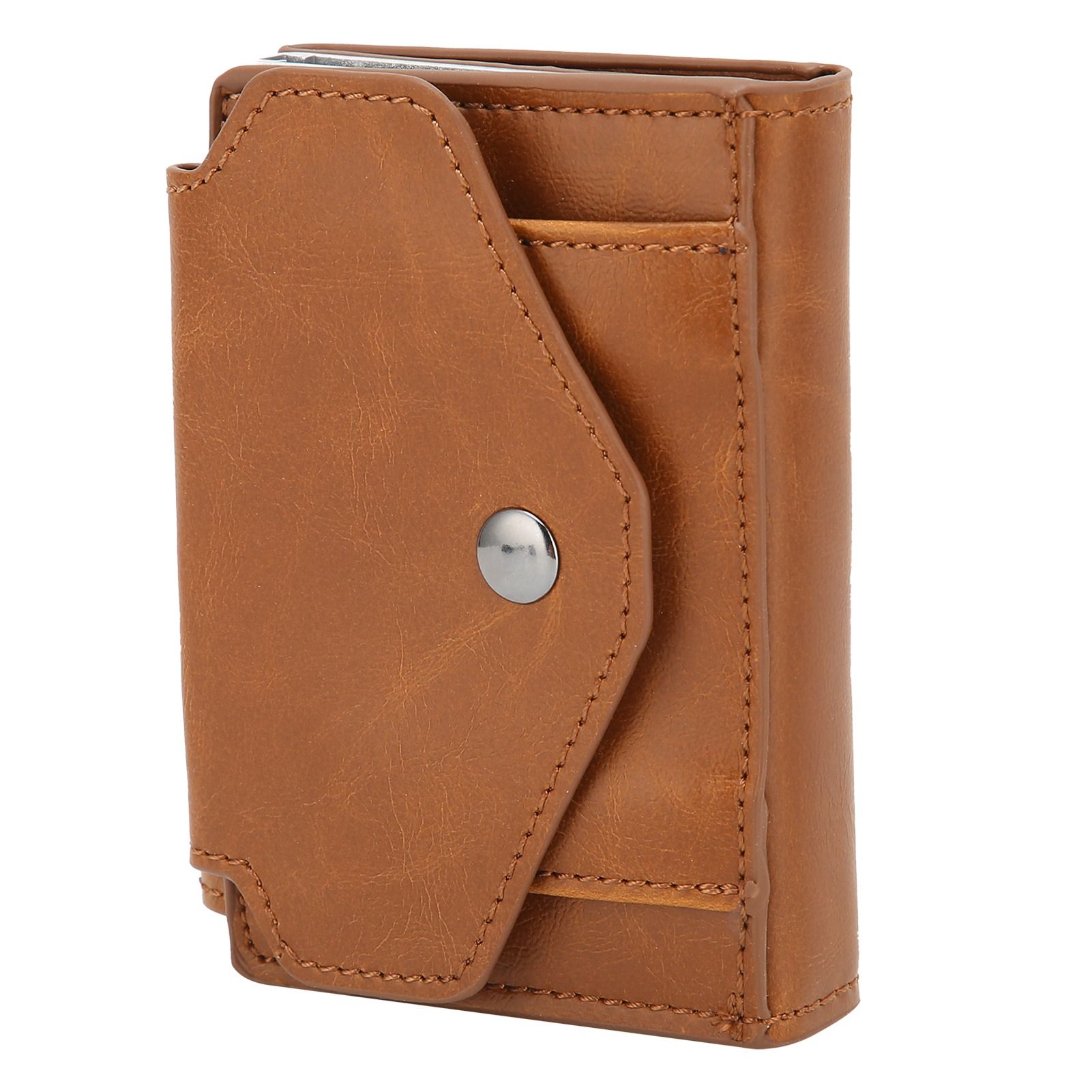 Auto Credit Card Holder Anti Theft Men Wallet Credit ID Cards Case Bag for view 4