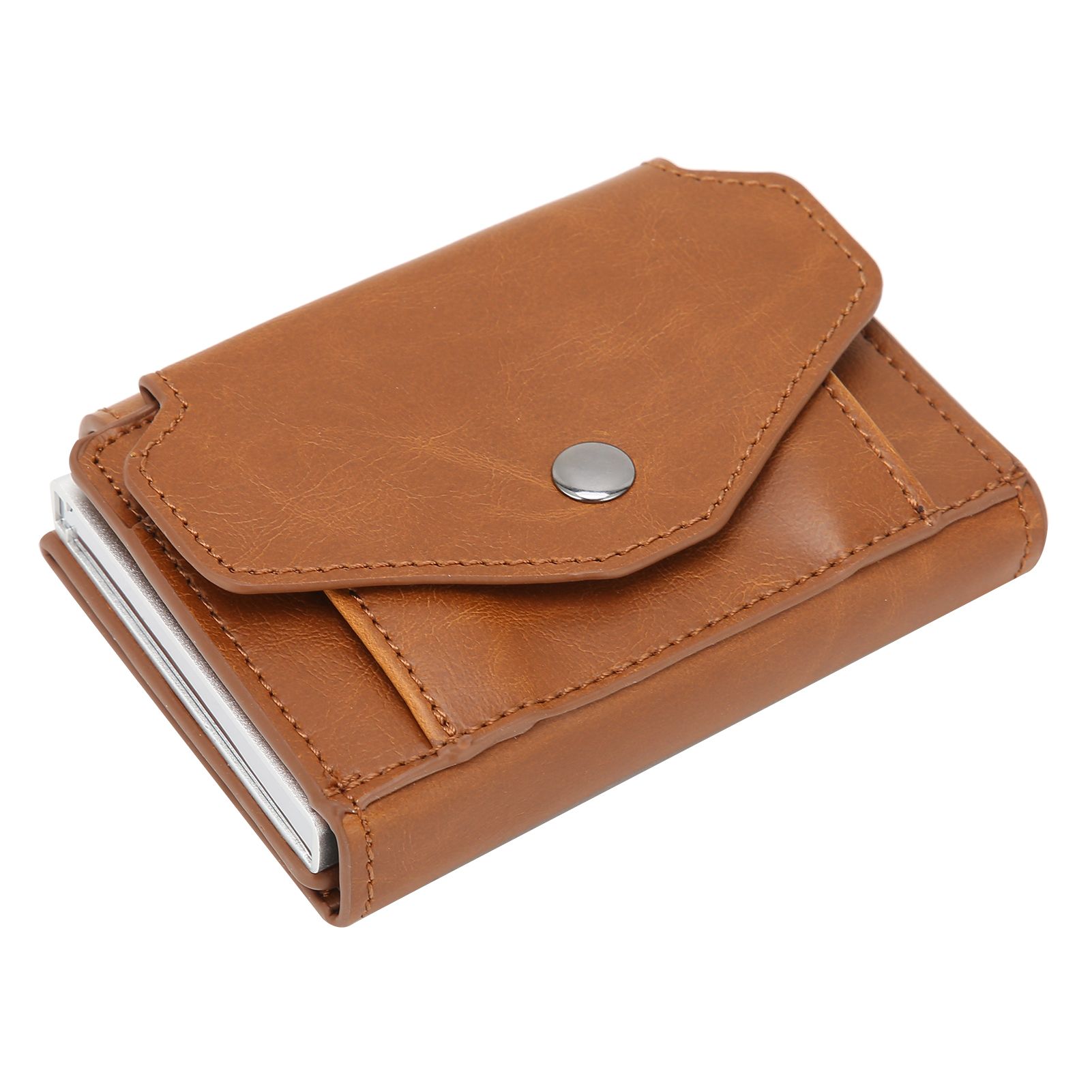 Auto Credit Card Holder Anti Theft Men Wallet Credit ID Cards Case Bag for view 5