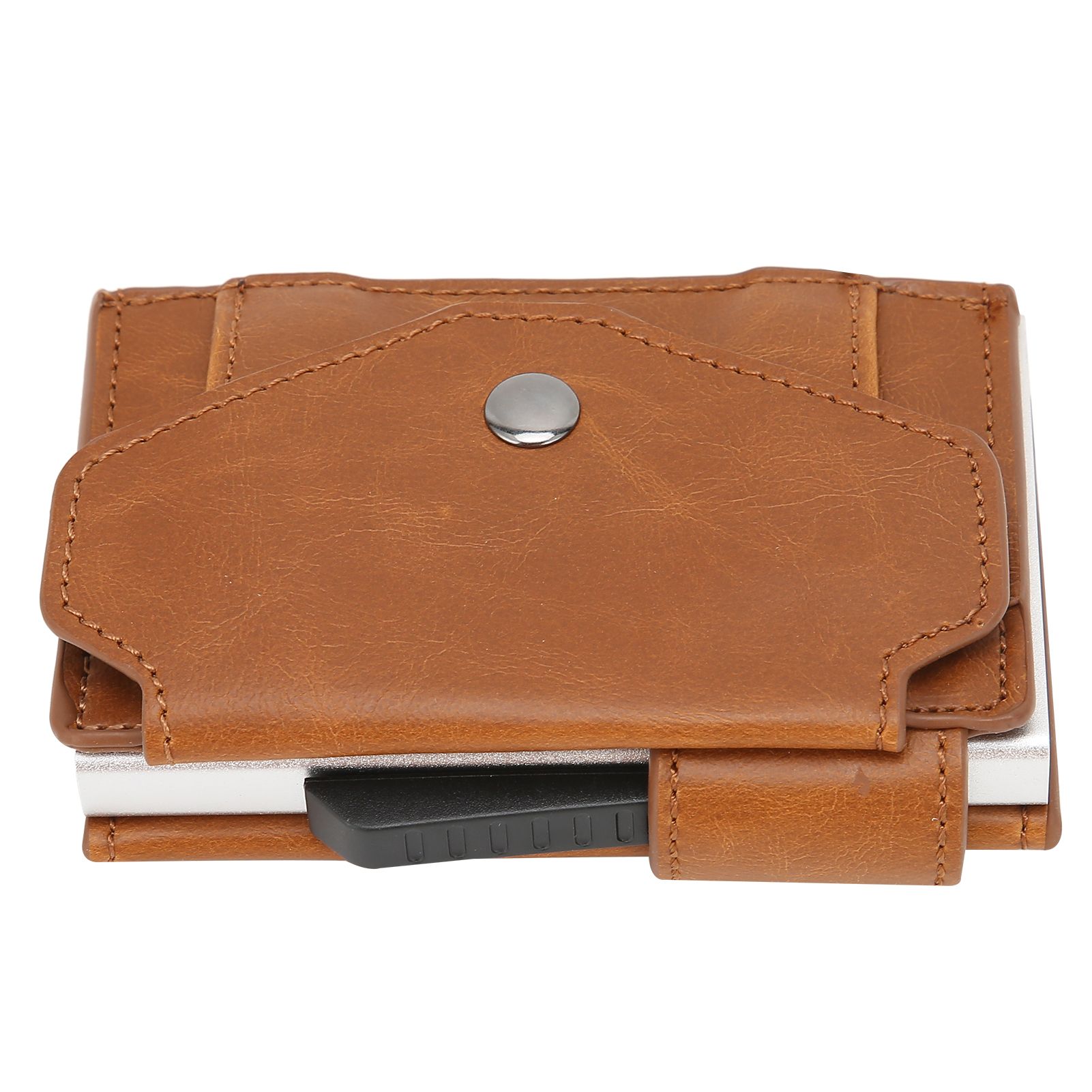Auto Credit Card Holder Anti Theft Men Wallet Credit ID Cards Case Bag for view 6