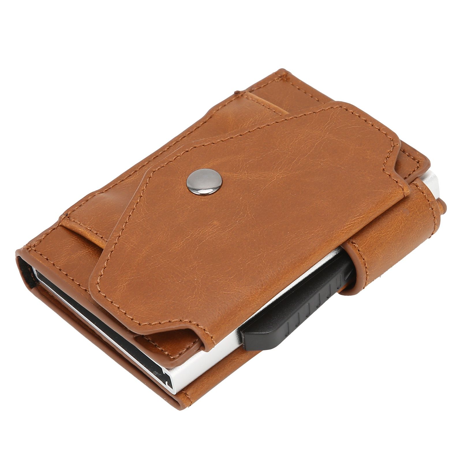 Auto Credit Card Holder Anti Theft Men Wallet Credit ID Cards Case Bag for view 7