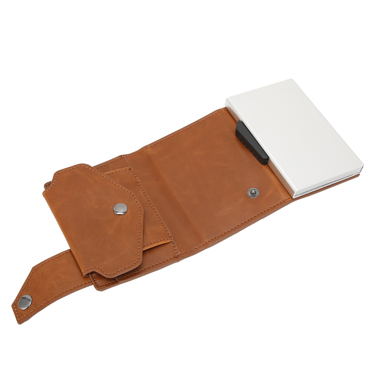 Auto Credit Card Holder Anti Theft Men Wallet Credit ID Cards Case Bag for view 10