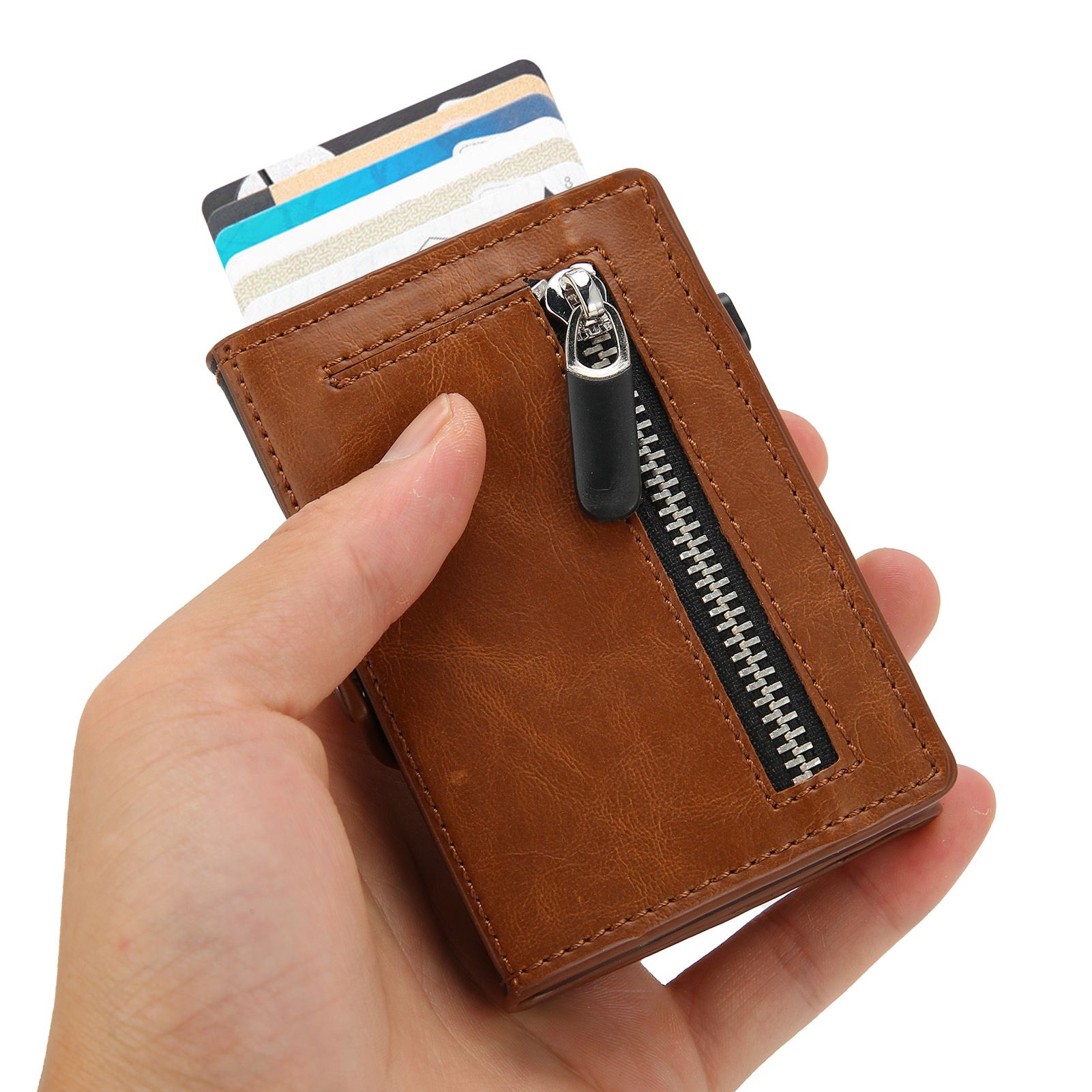 AntiTheft Wallet Fashion Slim Shielding Degaussing Credit Card Holder Card view 12