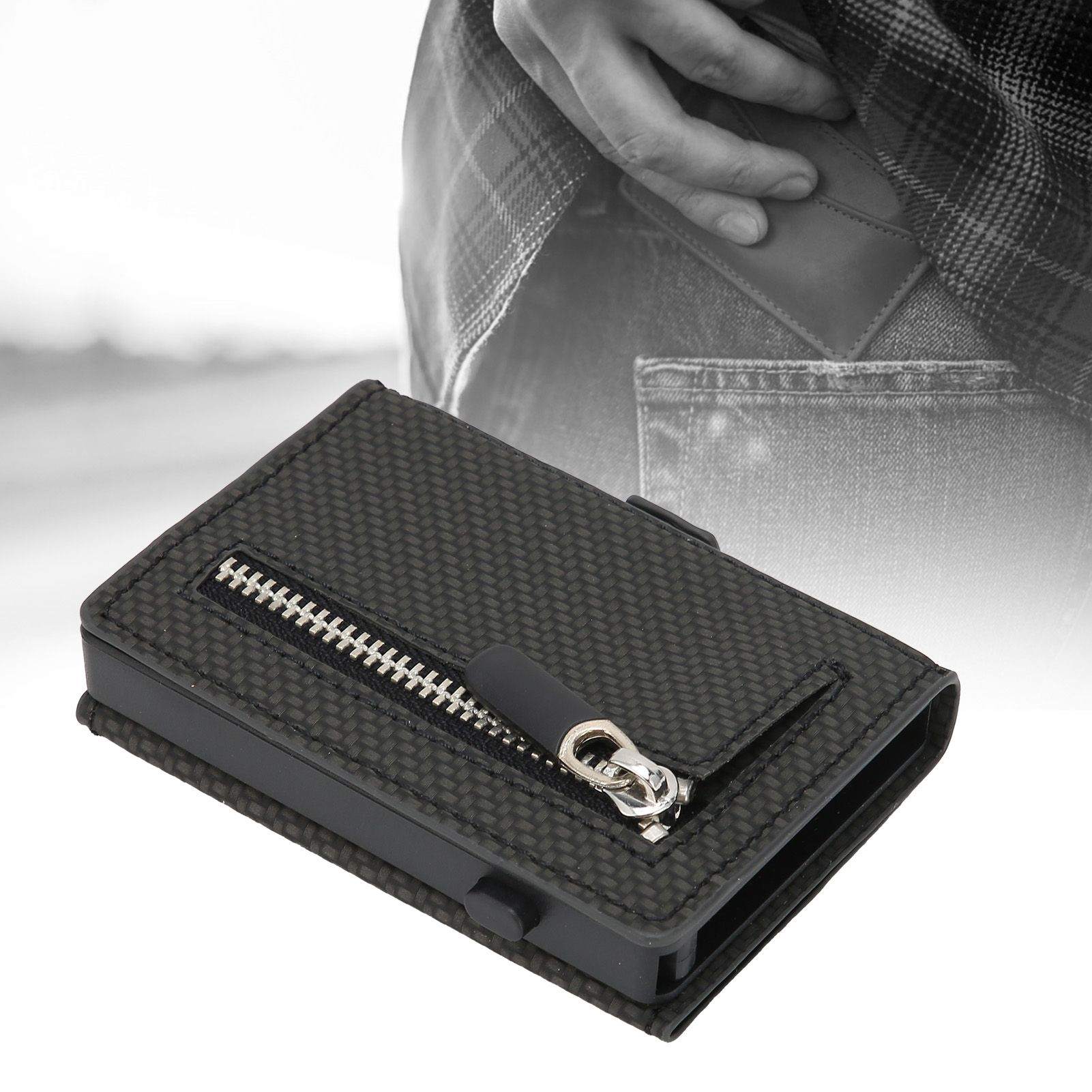 AntiTheft Wallet Fashion Slim Shielding Degaussing Credit Card Holder Card view 11