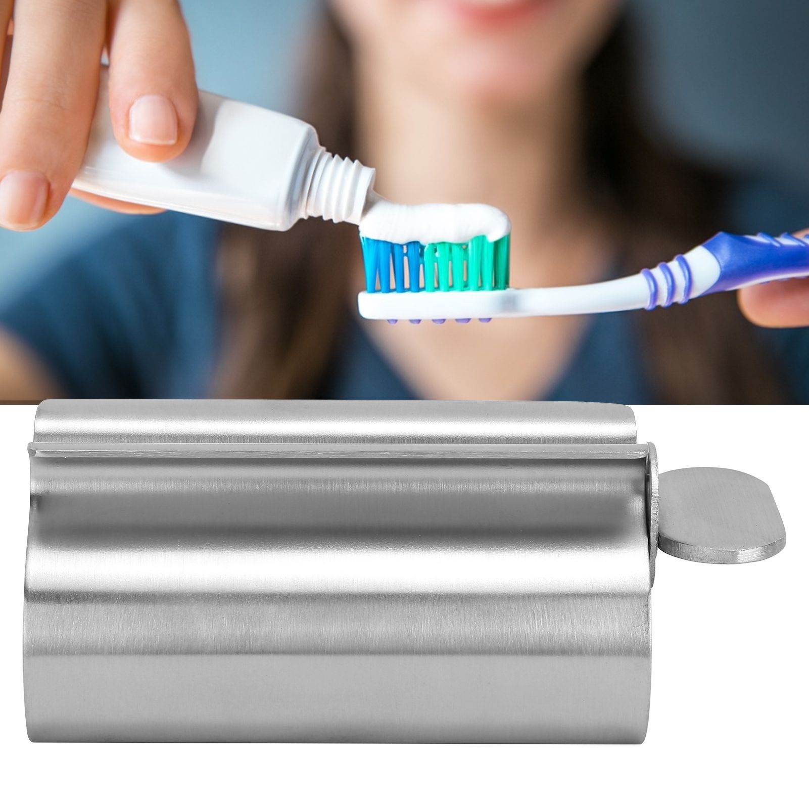 Stainless Steel Toothpaste Squeezer Dispenser Toothpaste Tube Holder for view 11