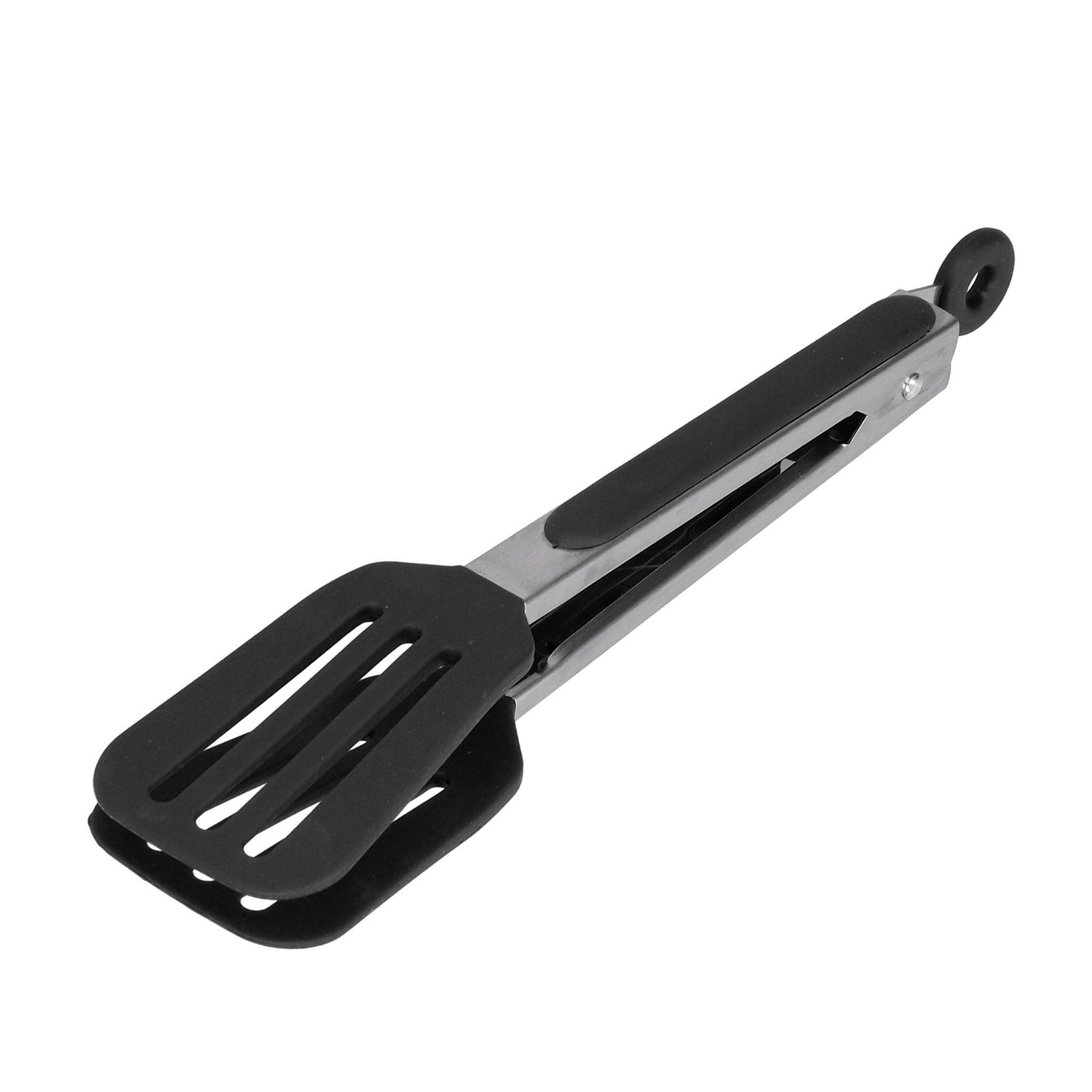 Stainless Steel Silicone Steak Clamp Foldable Barbecue Baking Tongs for BBQ view 2