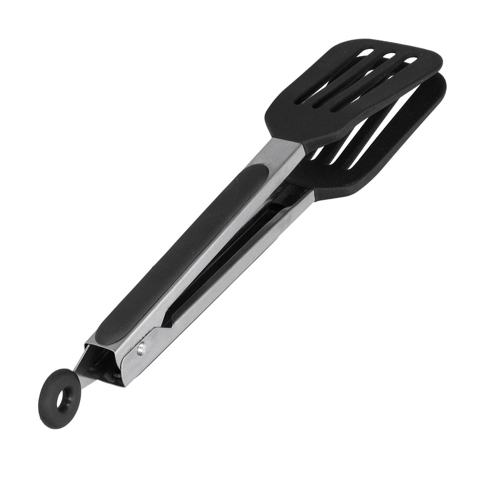Stainless Steel Silicone Steak Clamp Foldable Barbecue Baking Tongs for BBQ view 3