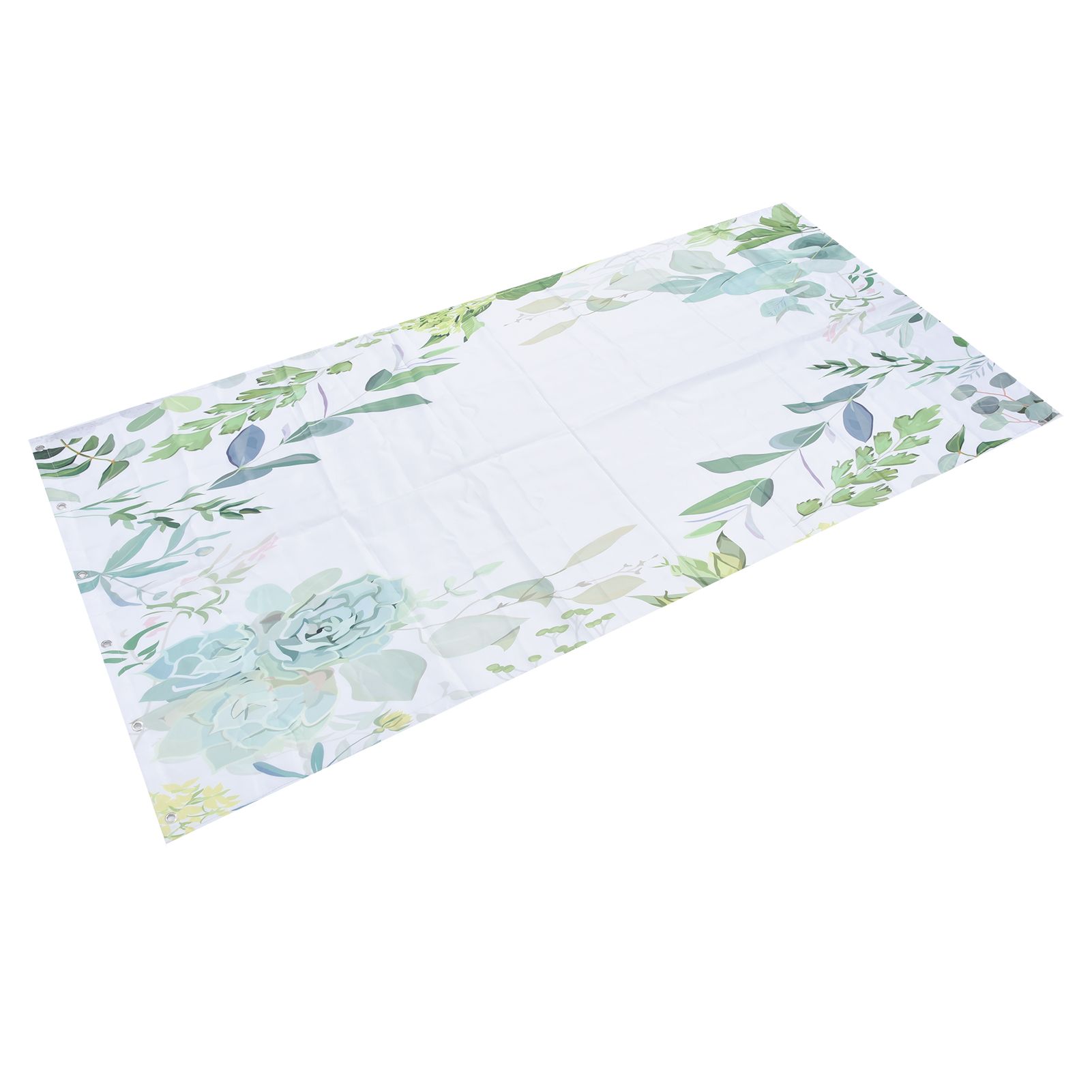 Shower Curtain Simple Style Plant Leaves Pattern Bathroom Shower Partition