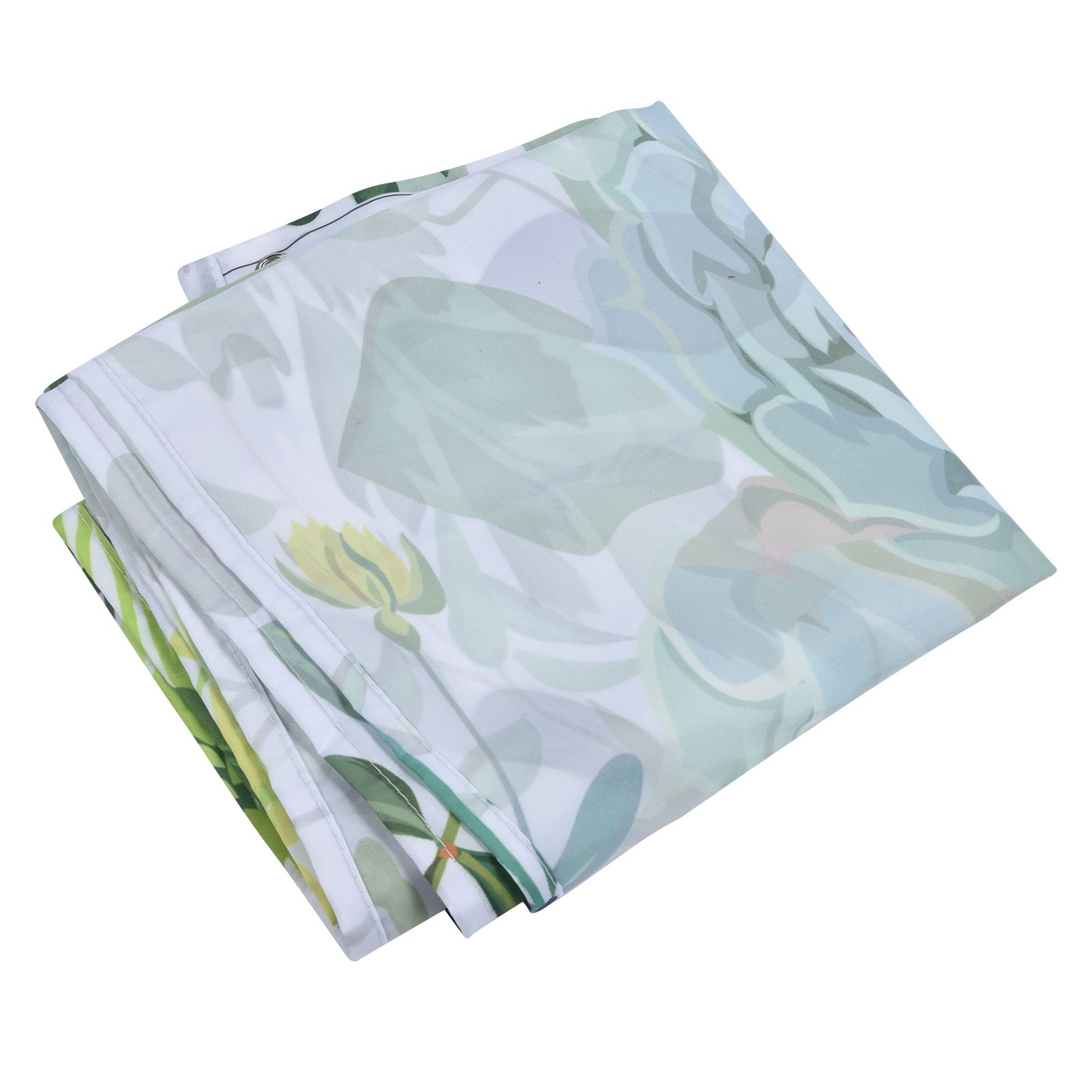 Shower Curtain Simple Style Plant Leaves Pattern Bathroom Shower Partition view 4