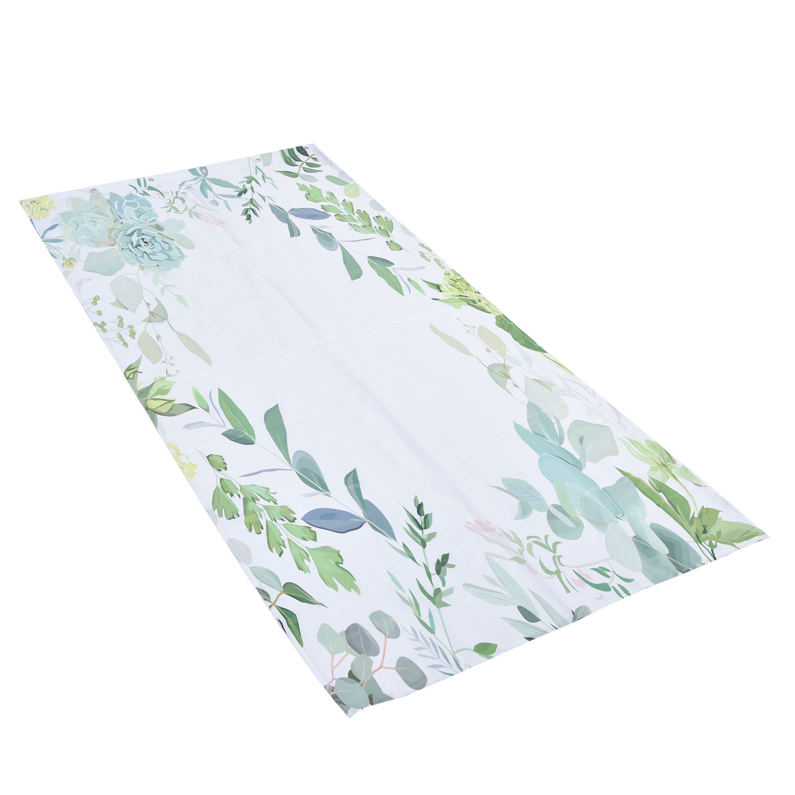 Shower Curtain Simple Style Plant Leaves Pattern Bathroom Shower Partition view 7