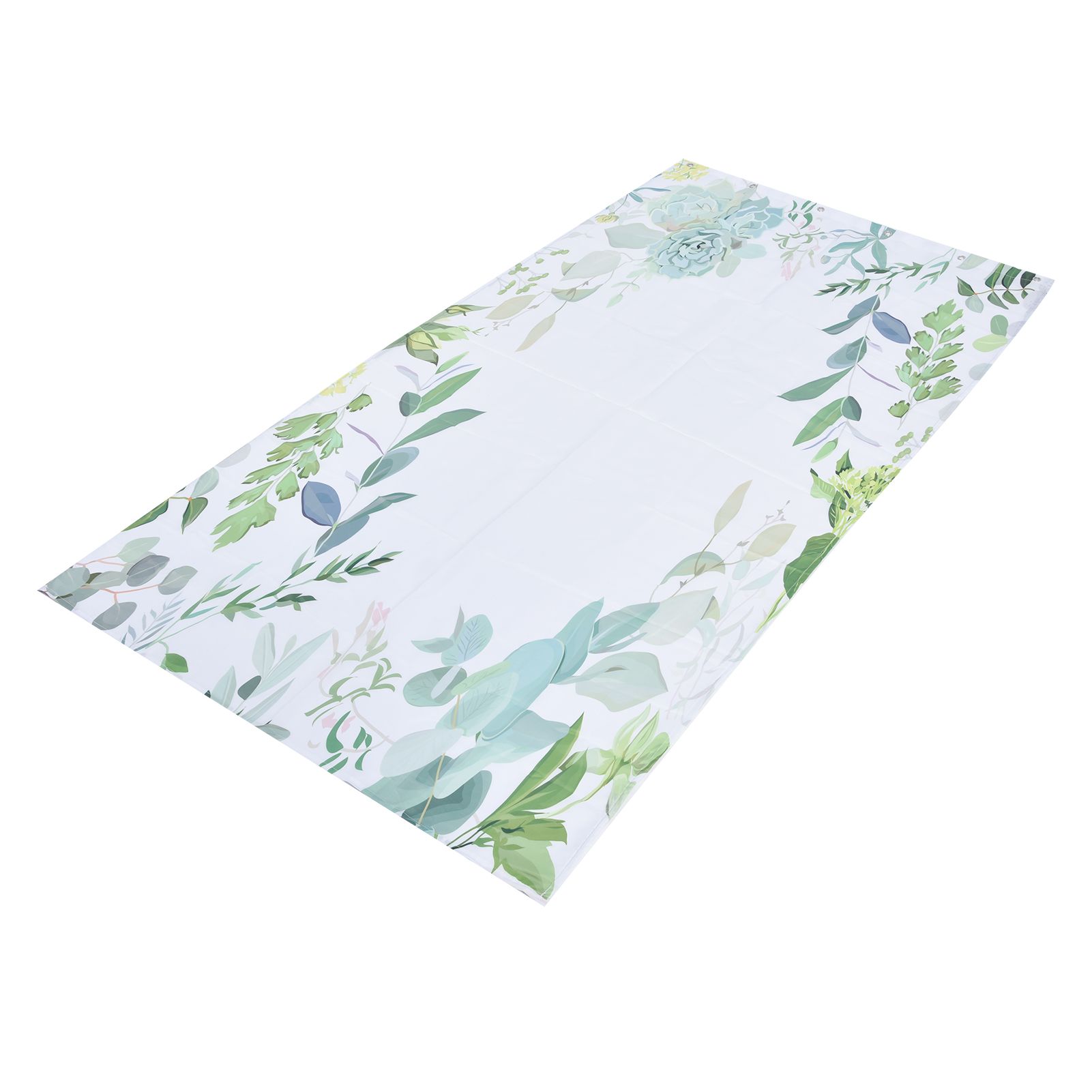 Shower Curtain Simple Style Plant Leaves Pattern Bathroom Shower Partition view 8