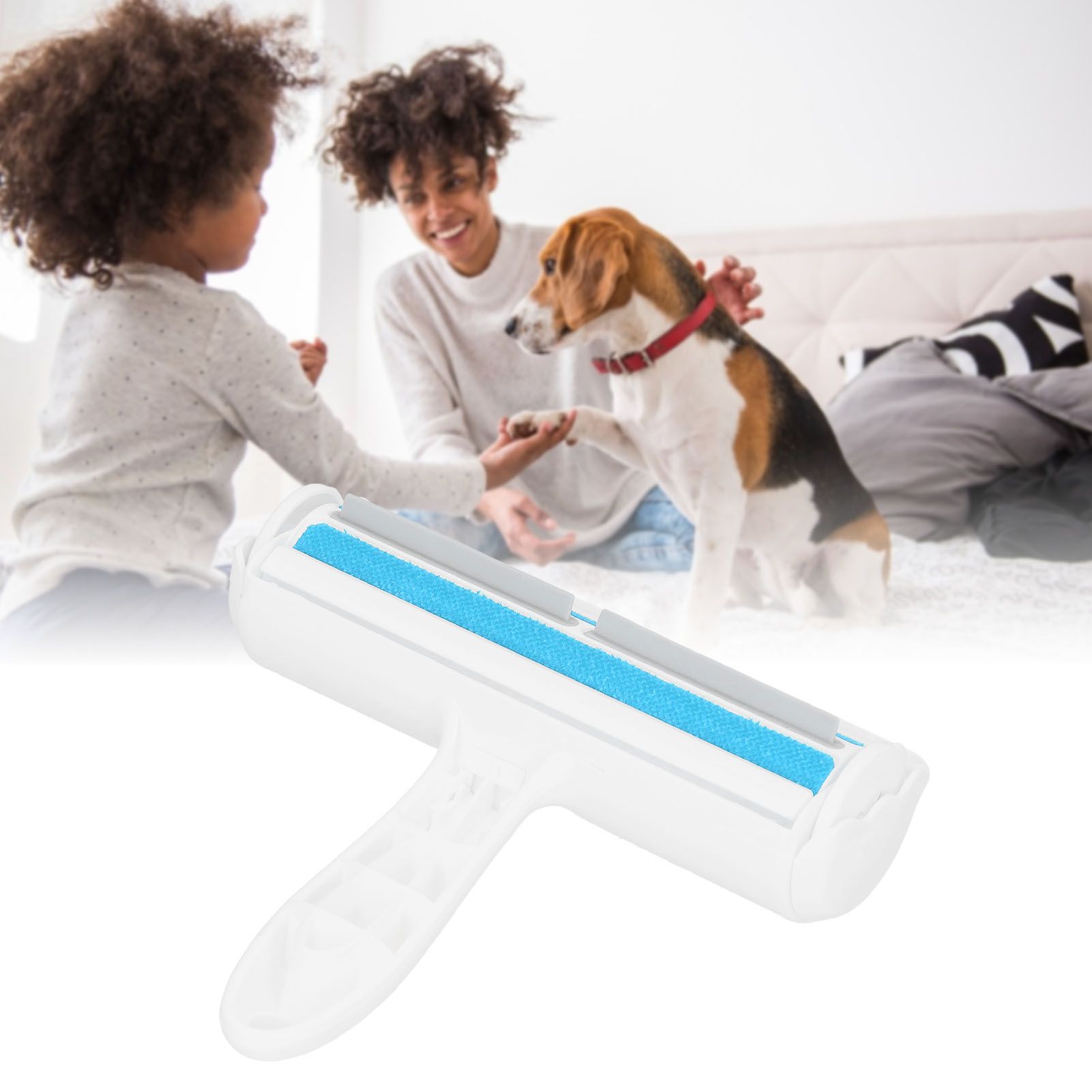 Pet Hair Removal Brush Floating Hair Cleaning Removal SingleHanded Brush For view 12