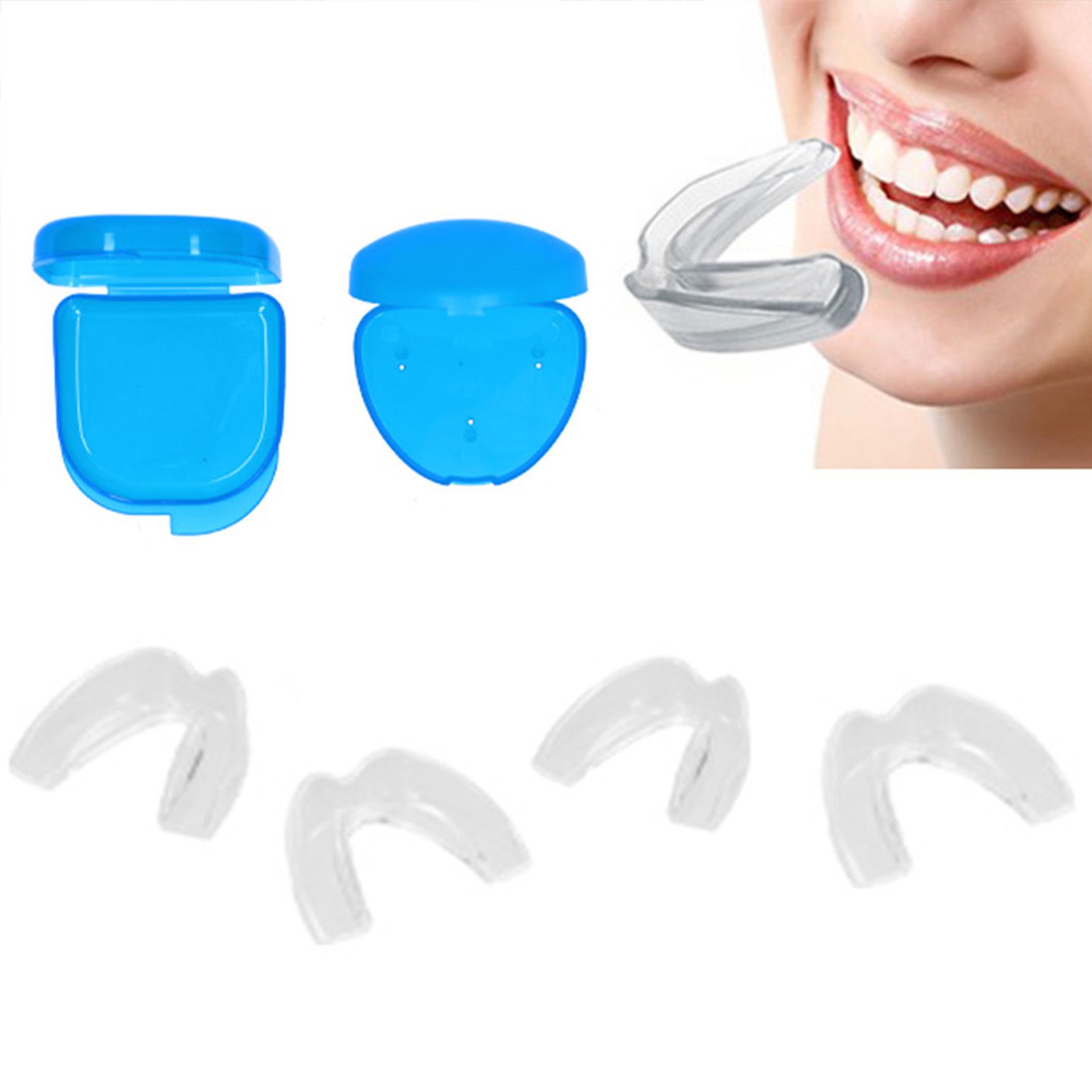 4Pcs Dental Guard Set EVA Anti Grinding Dental Orthodontic Teeth Brace with view 12