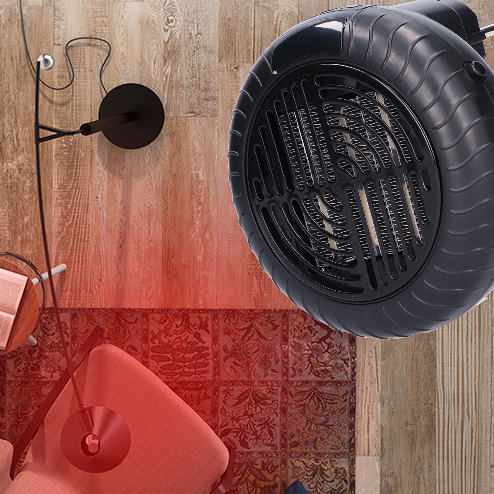 Mini Heater Small WallMounted Round Shape Electric Heater for Home Office view 12