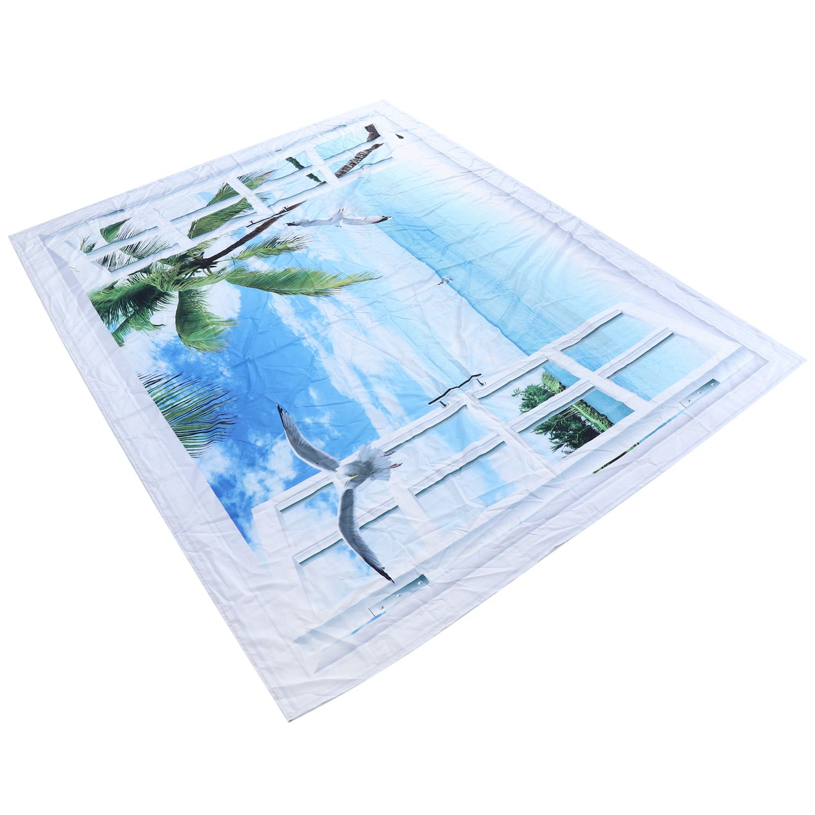Tapestry 6.6x4.9ft Polyester Fiber Material Beach Landscape Pattern Wall view 4