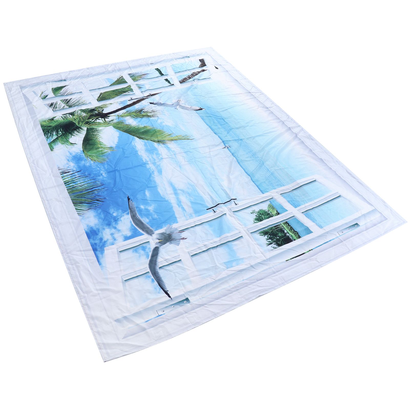 Tapestry 6.6x4.9ft Polyester Fiber Material Beach Landscape Pattern Wall view 5