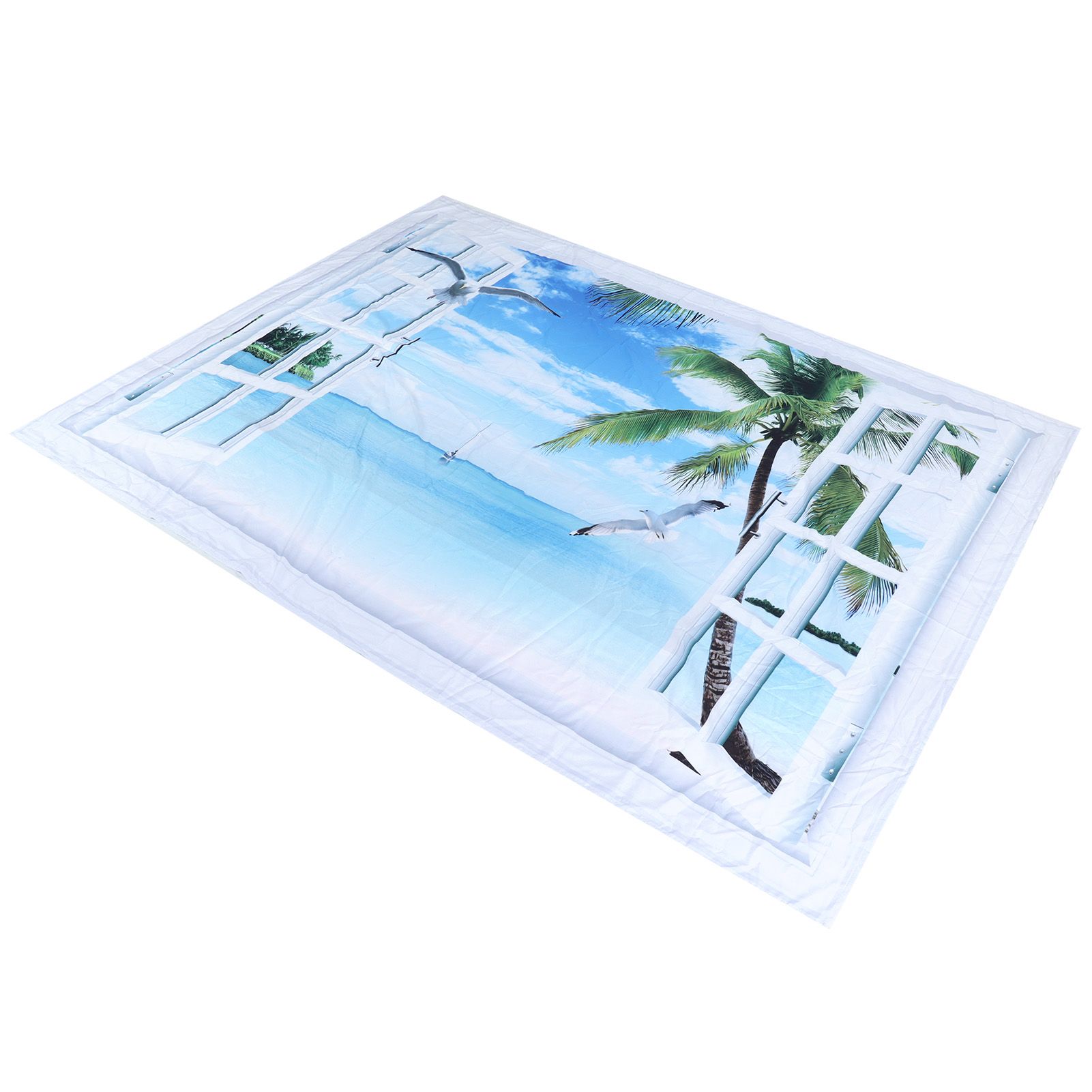 Tapestry 6.6x4.9ft Polyester Fiber Material Beach Landscape Pattern Wall view 7