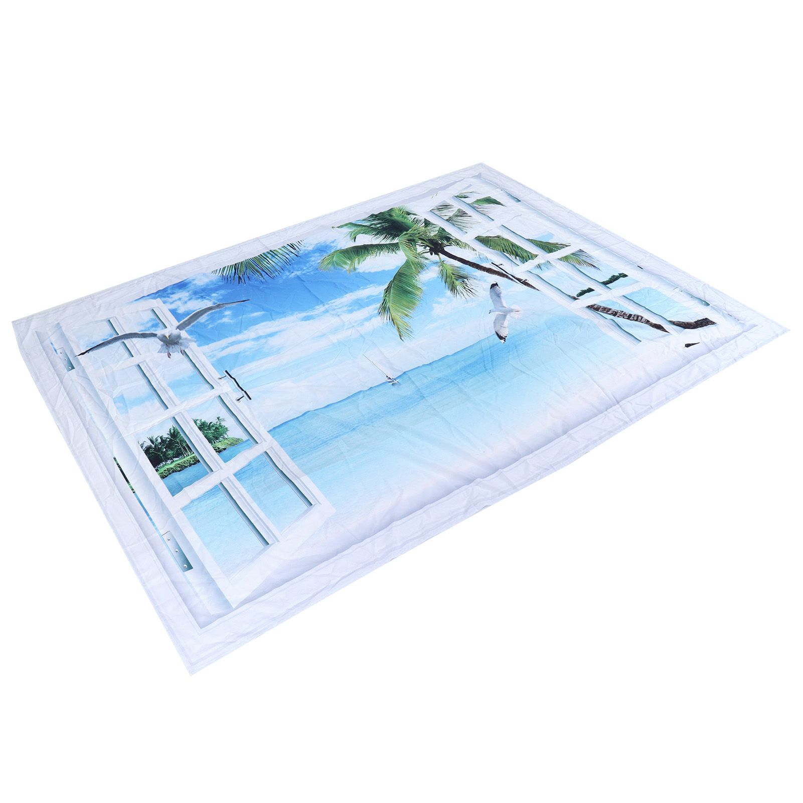 Tapestry 6.6x4.9ft Polyester Fiber Material Beach Landscape Pattern Wall view 8