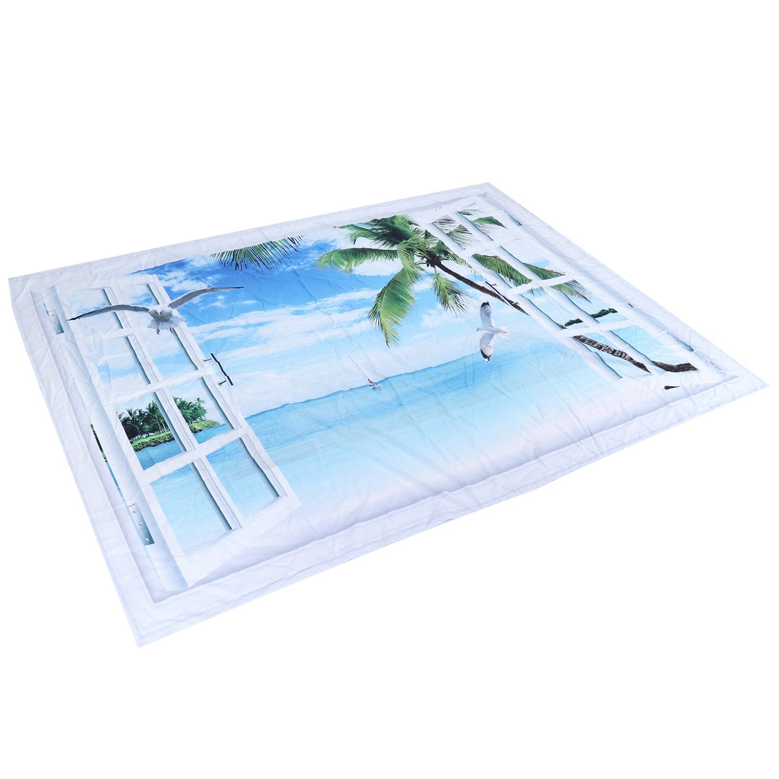 Tapestry 6.6x4.9ft Polyester Fiber Material Beach Landscape Pattern Wall view 9