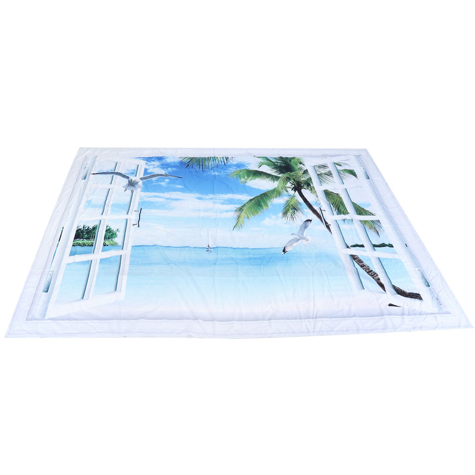Tapestry 6.6x4.9ft Polyester Fiber Material Beach Landscape Pattern Wall view 10