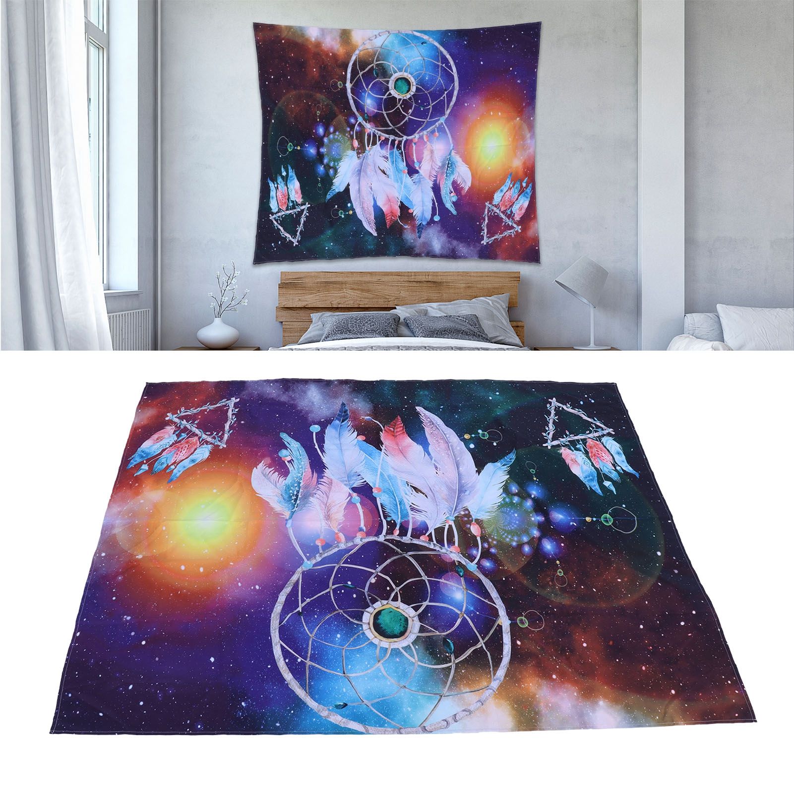 Tapestry 4.9x4.9ft Polyester Fiber Picnic Mat Hanging Blanket Tapestry for view 11