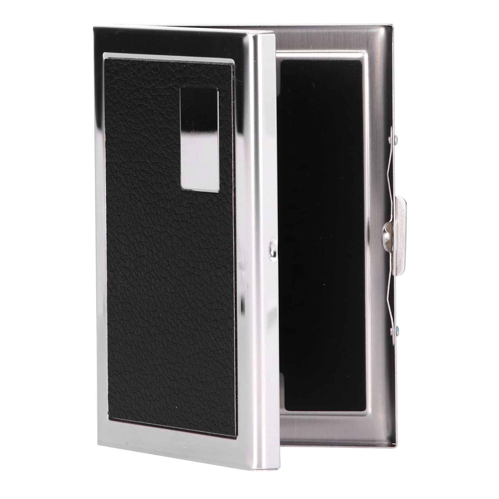 Card Case 6 Card Slots Antimagnetic Stainless Steel Concealed Button Design view 5
