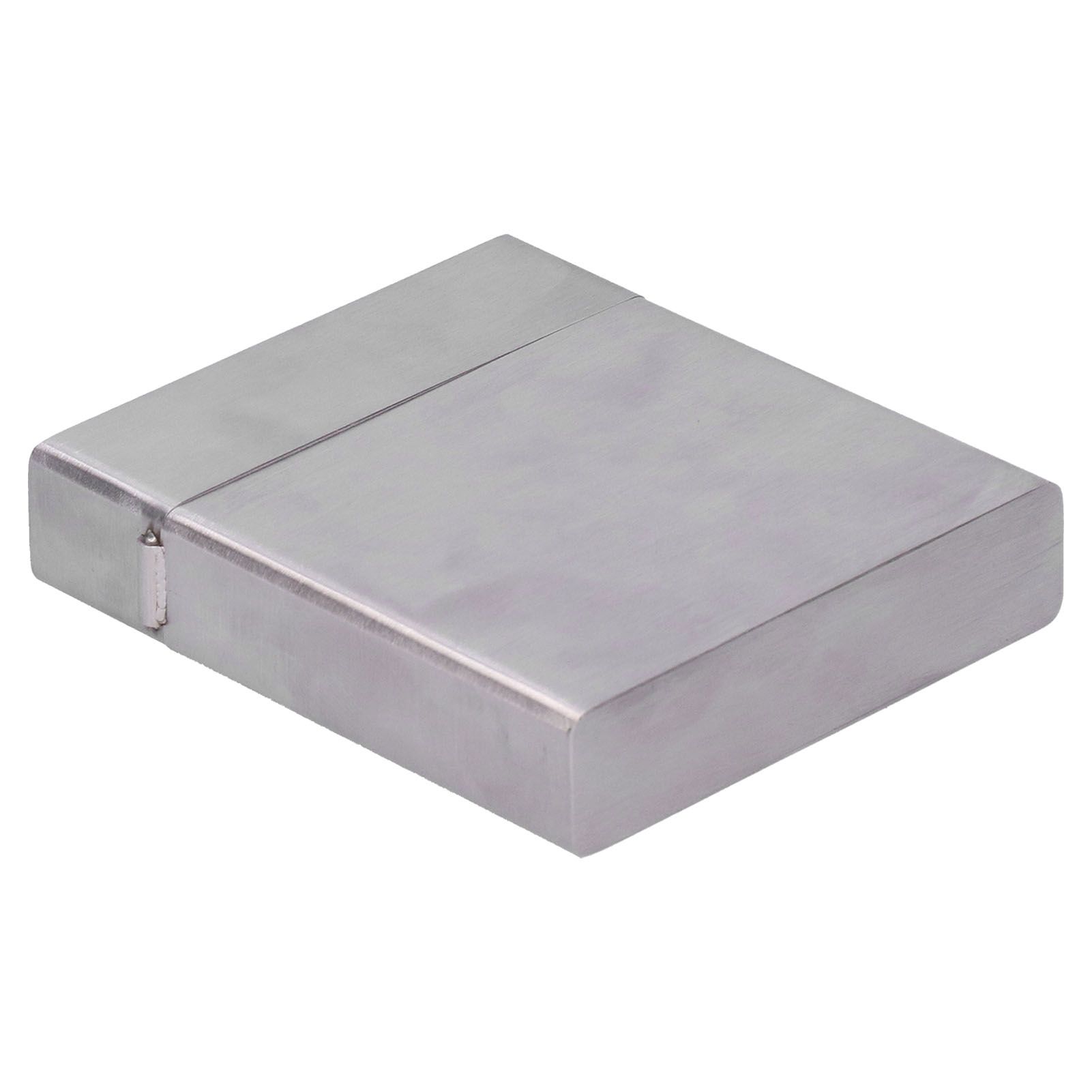 Cigarette Case Portable Brushed Stainless Steel Flip Type Cigarette Storage view 9