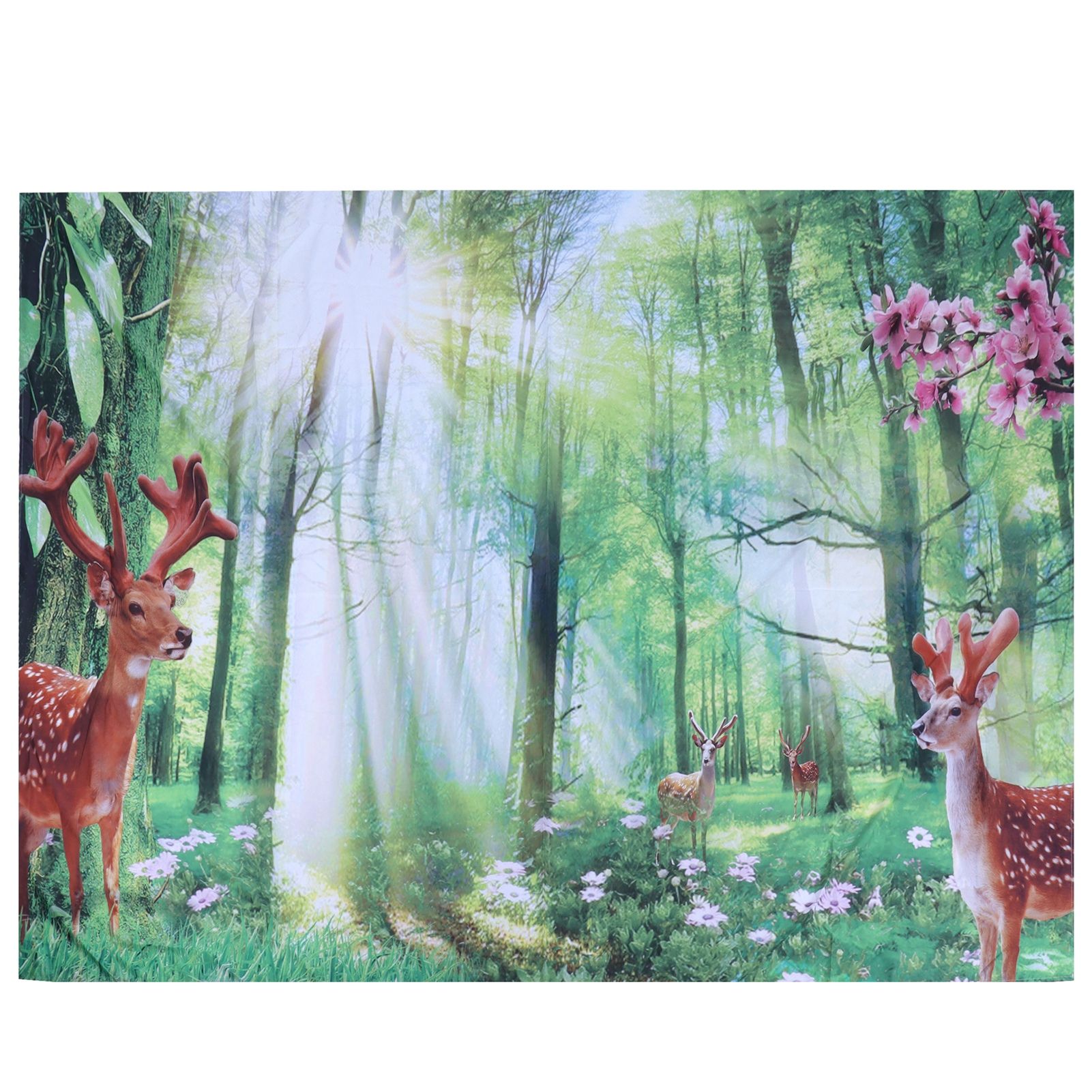 Tapestry Deer Tree Pattern Background Wall Decoration Tapestry Decoration view 2