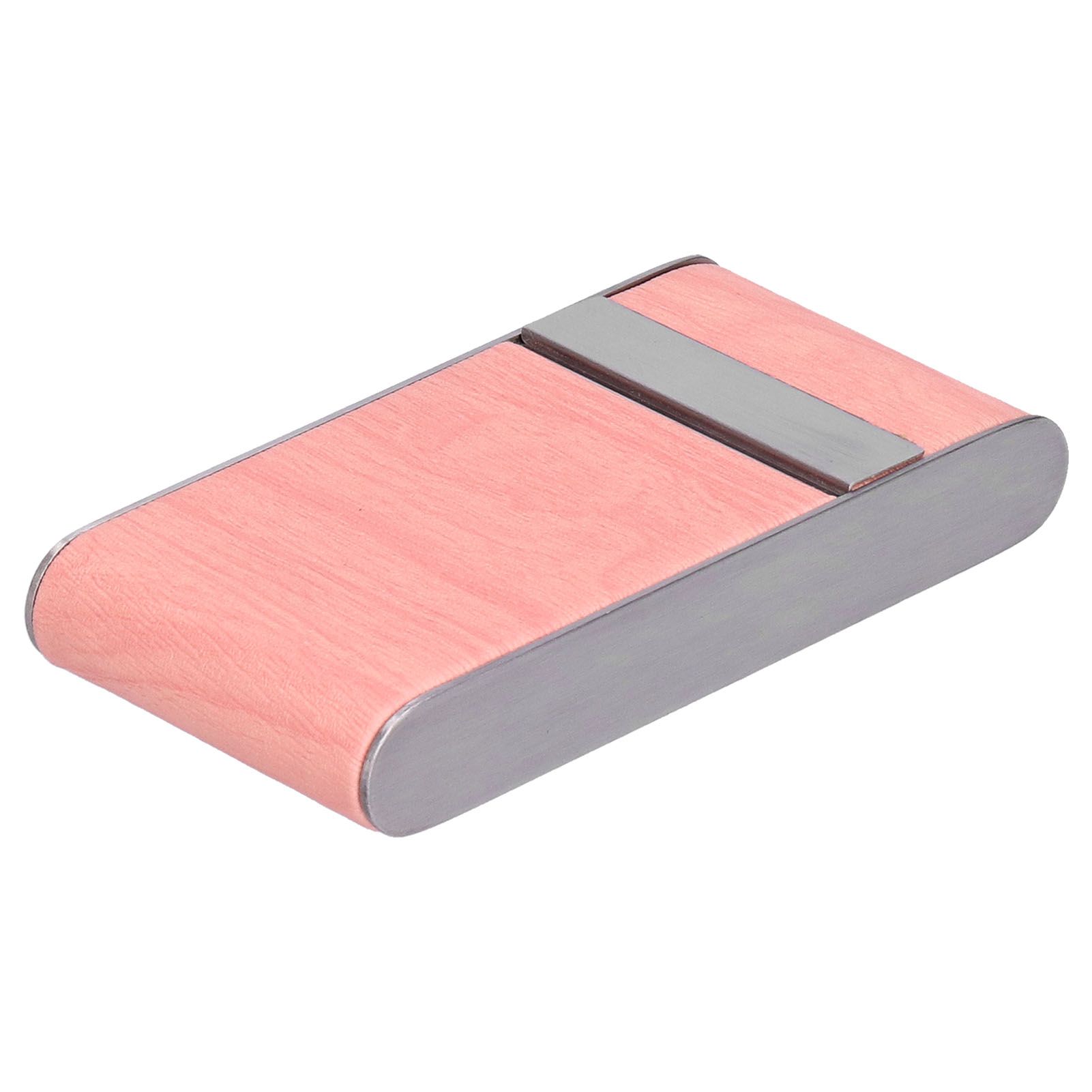 Cigarette Case Portable Women's Wood Grain Stripe Cigarette Storage Case for view 2