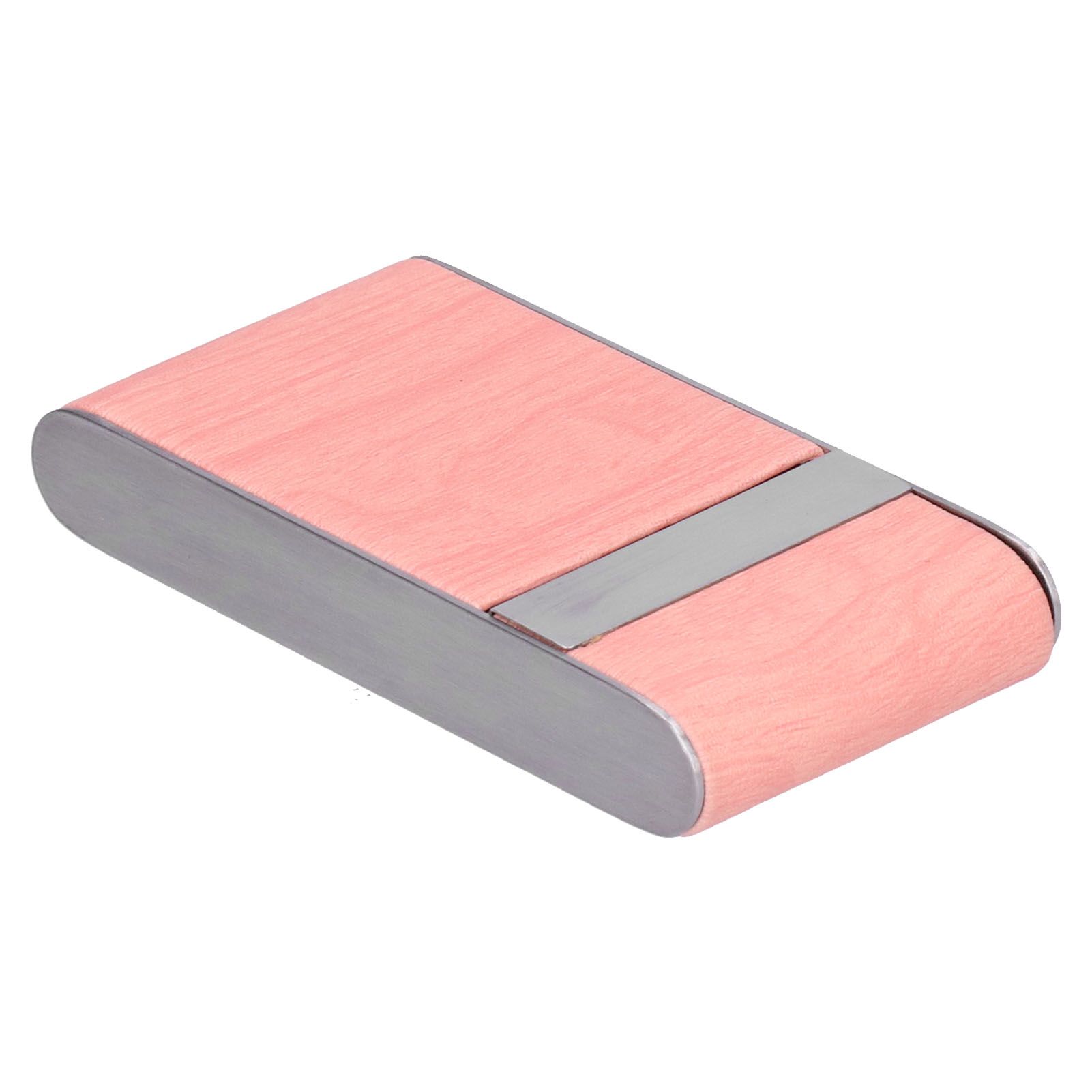 Cigarette Case Portable Women's Wood Grain Stripe Cigarette Storage Case for view 3