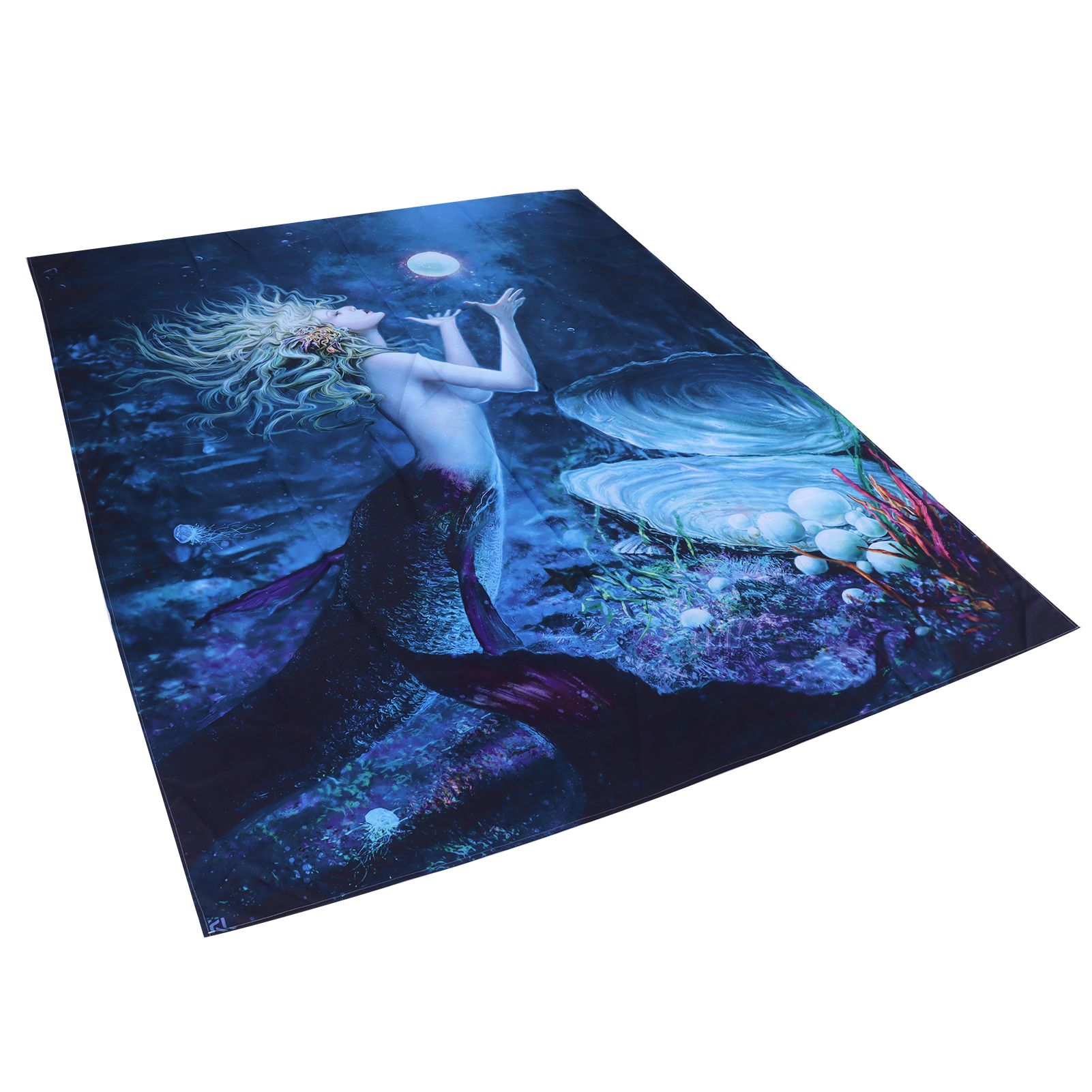 Tapestry Mermaid Pattern Background Tapestry Wall Hanging Blanket Interior view 3