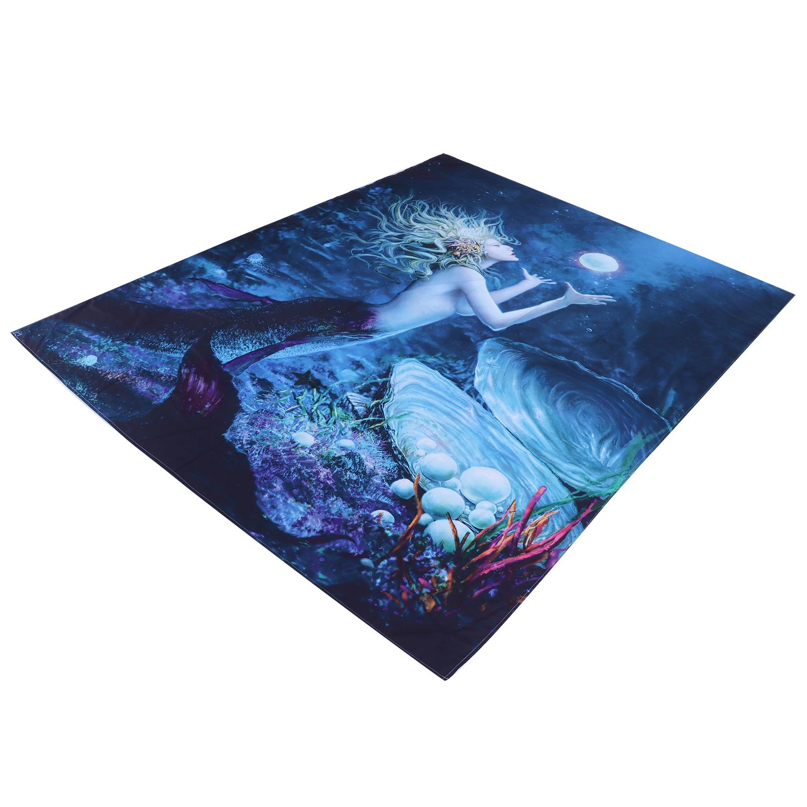Tapestry Mermaid Pattern Background Tapestry Wall Hanging Blanket Interior view 4