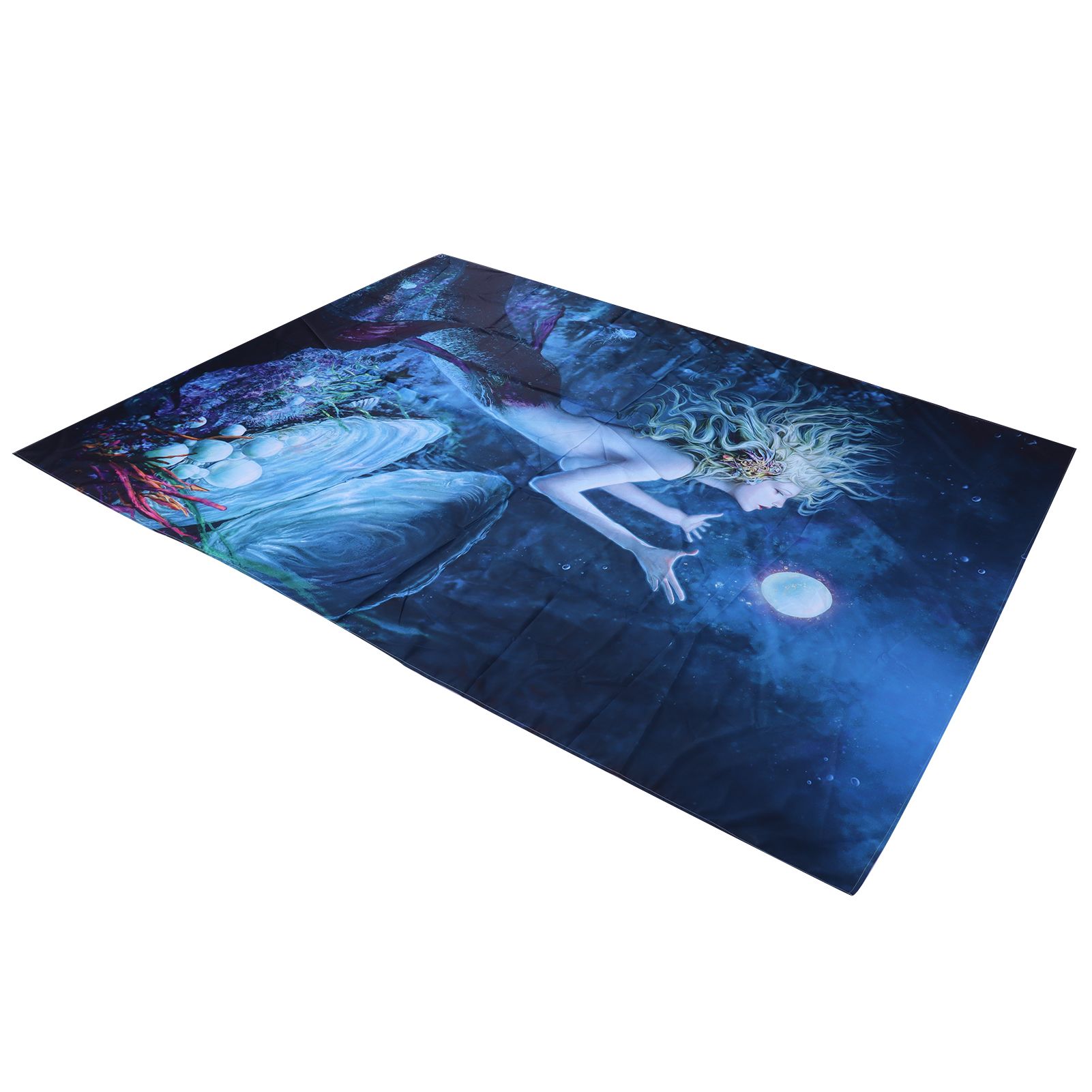 Tapestry Mermaid Pattern Background Tapestry Wall Hanging Blanket Interior view 5