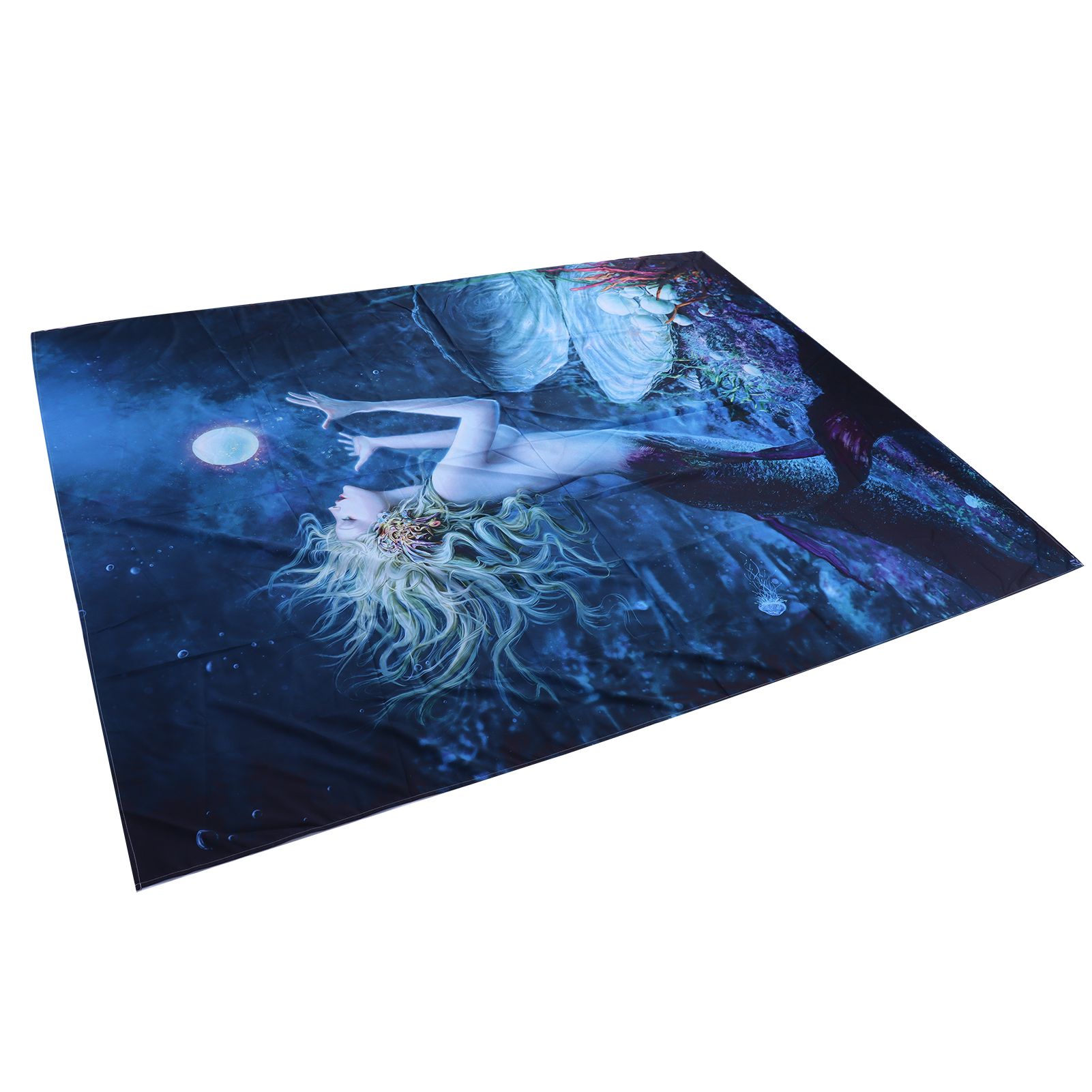 Tapestry Mermaid Pattern Background Tapestry Wall Hanging Blanket Interior view 6