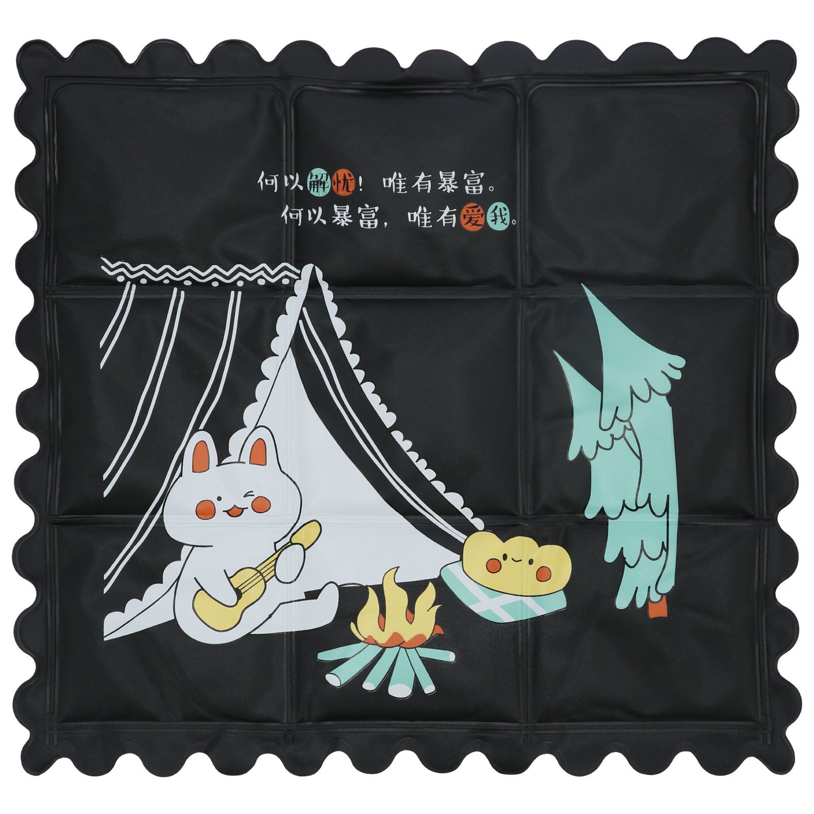Cooling Mat Clean and Hygienic Breathable Cartoon Cooling Seats Cushion for view 2