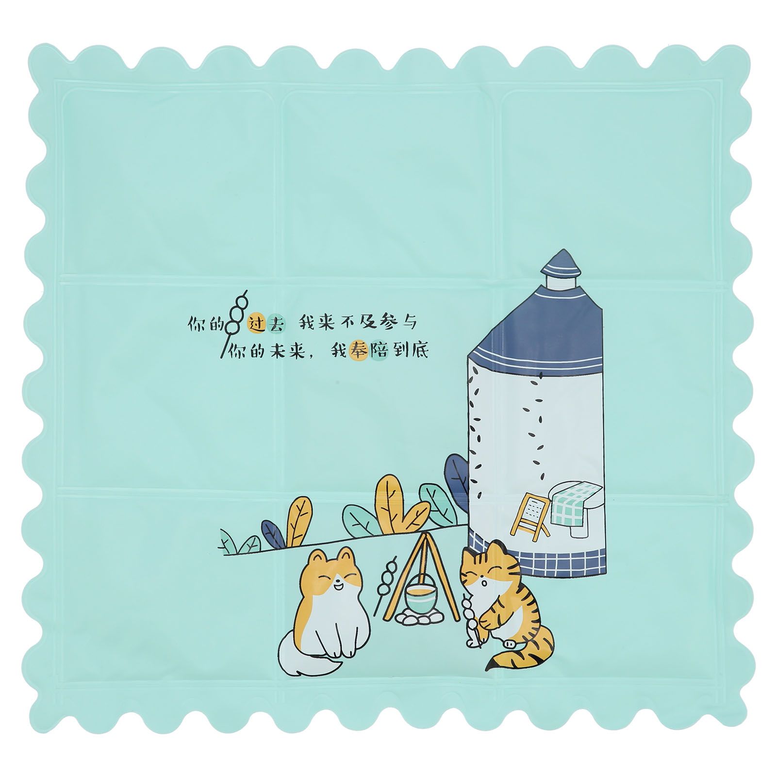 Cooling Mat Clean and Hygienic Breathable Cartoon Cooling Seats Cushion for view 2