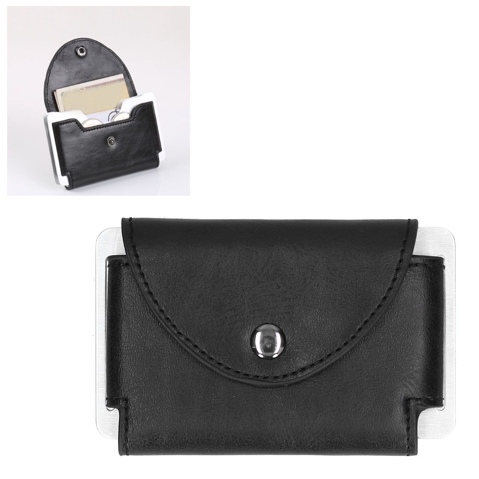 Card Holder Portable RFID PU Leather Business Card Storage Case Card Wallet view 11