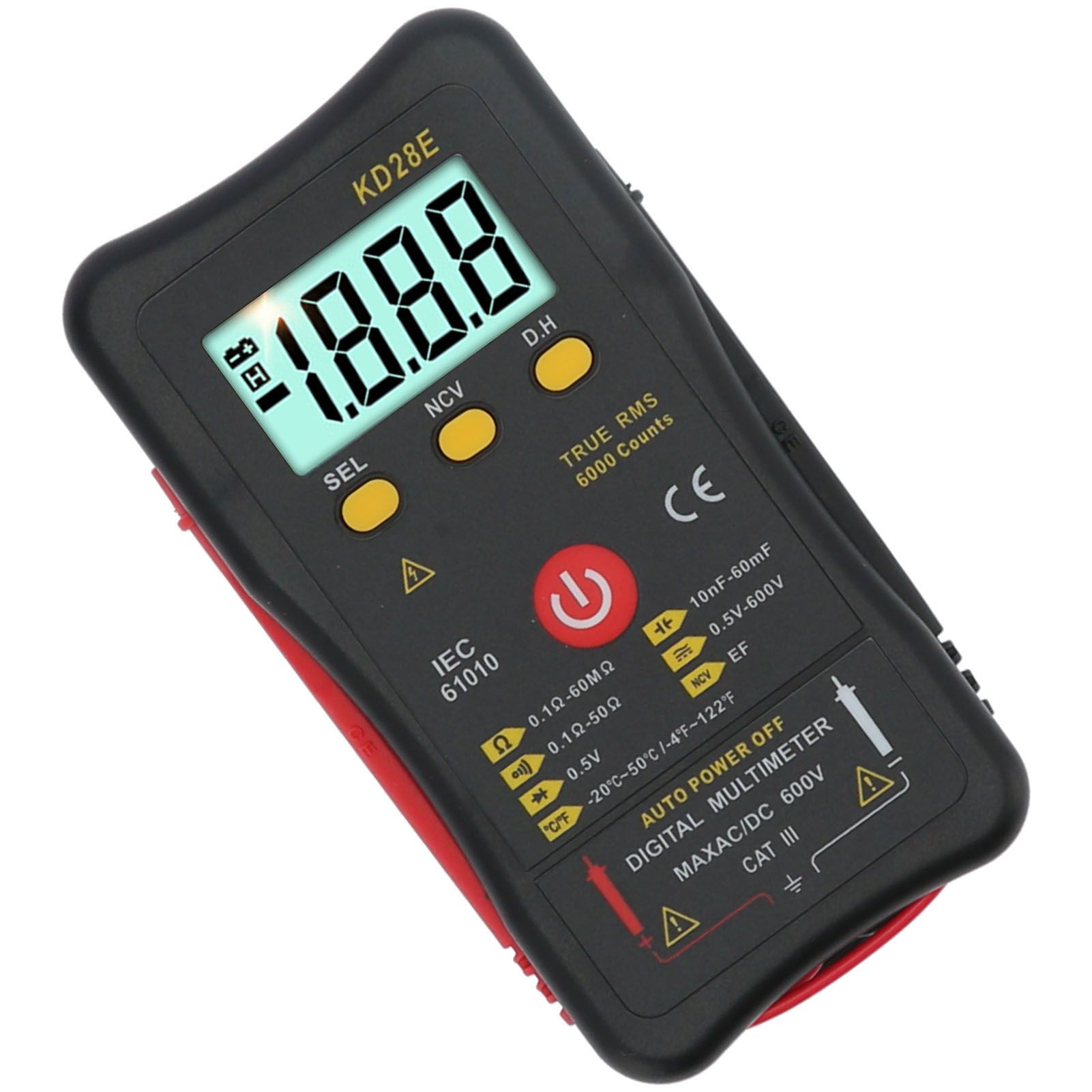 Multifunction Digital Multimeter DataRetention NonContact Type True RMS view 3