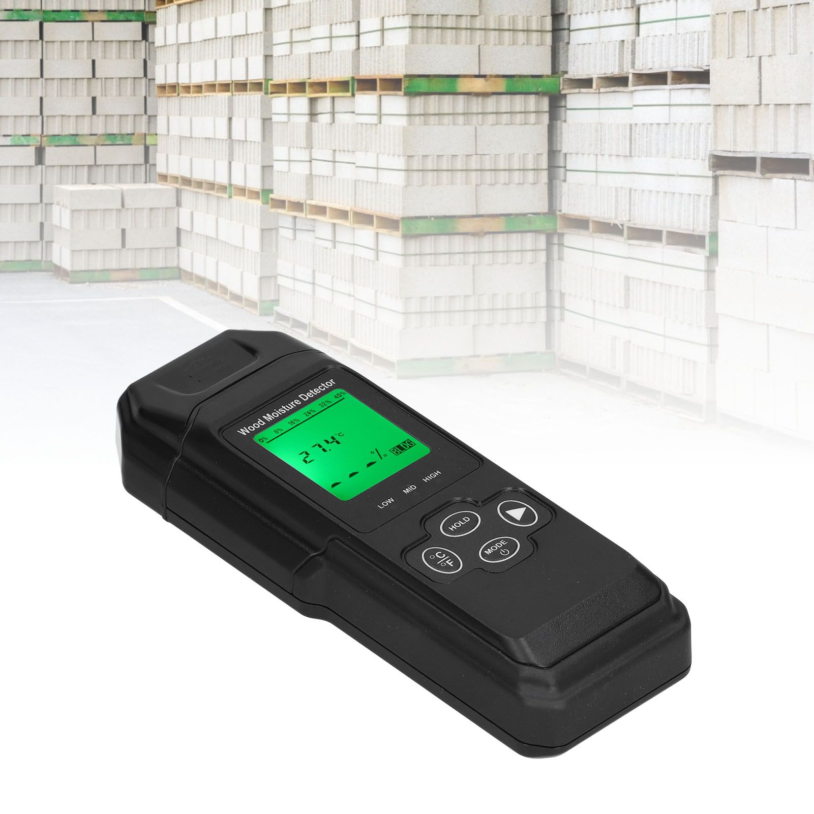 Wood Moisture Tester Building Materials Moisture Enviroment Temperature view 12