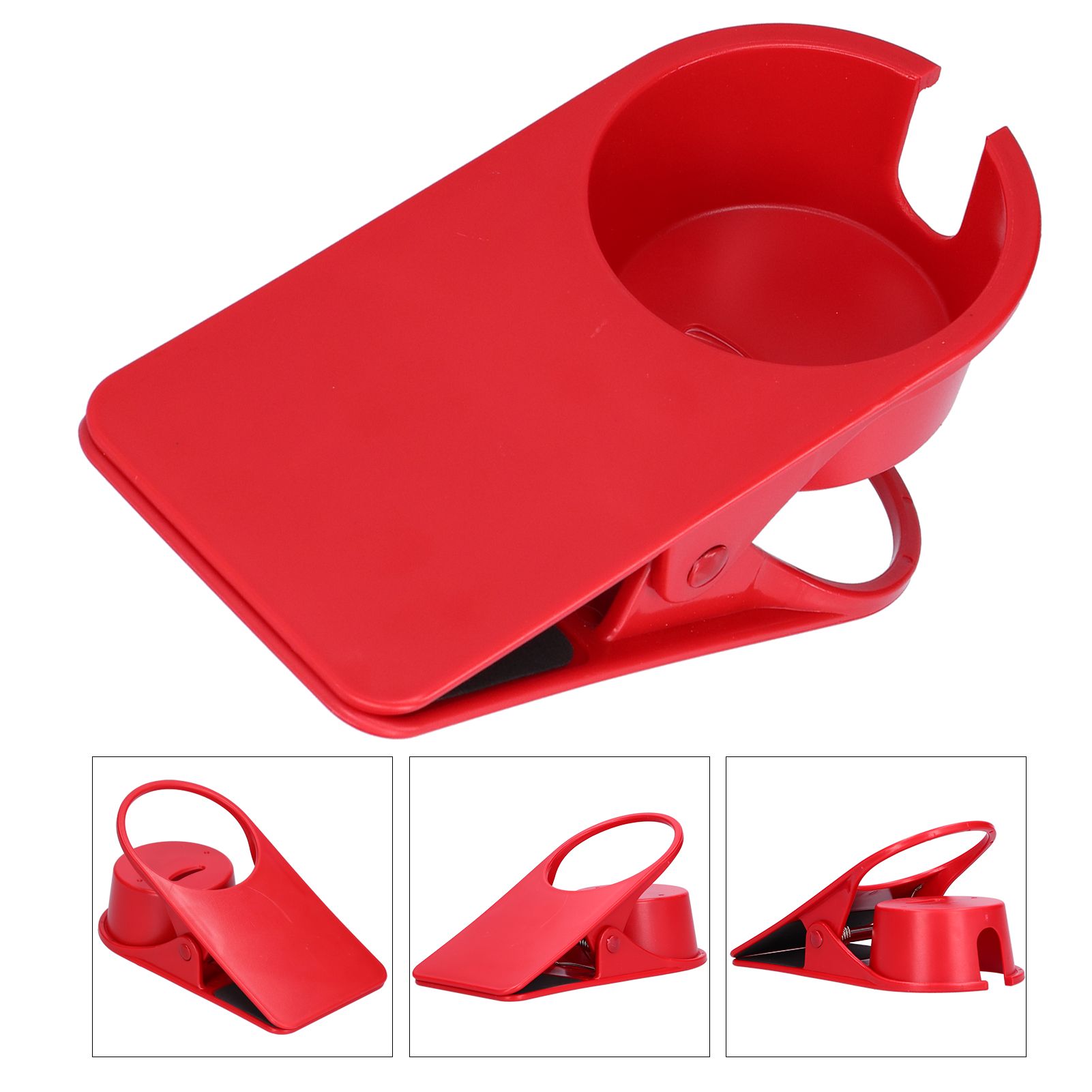 Drinking Cup Holder Stand Clamp Large Plastic Desk Side Clip for Computer Game view 7