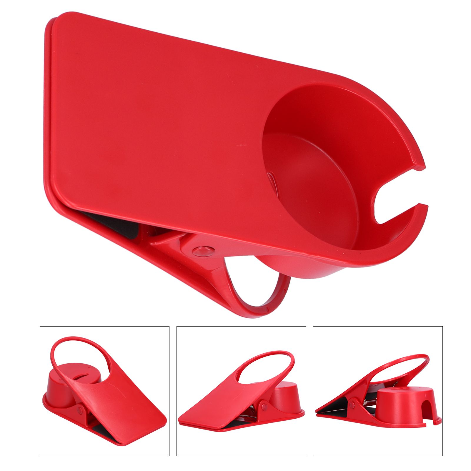 Drinking Cup Holder Stand Clamp Large Plastic Desk Side Clip for Computer Game view 8