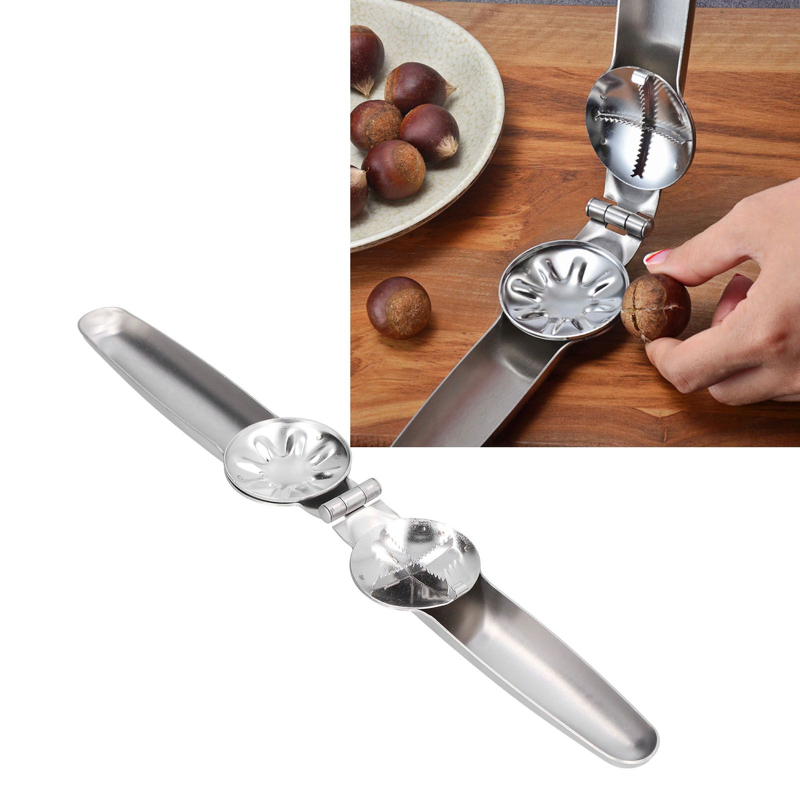 Chestnut Opener Stainless Steel Chestnut Opening Device Opening Knife Peeler view 12