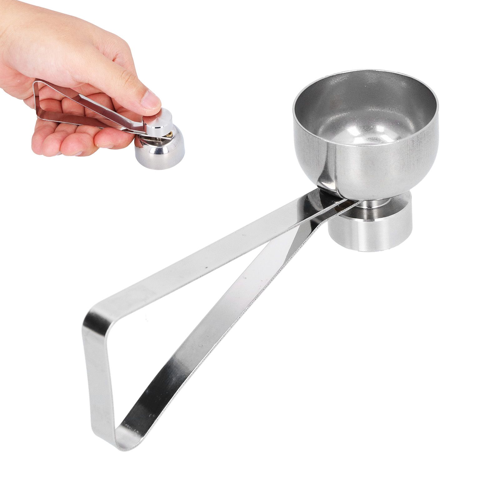 Egg Topper Cutter Eggshell Cutter Stainless Steel Egg Cracker Opener Remover view 6